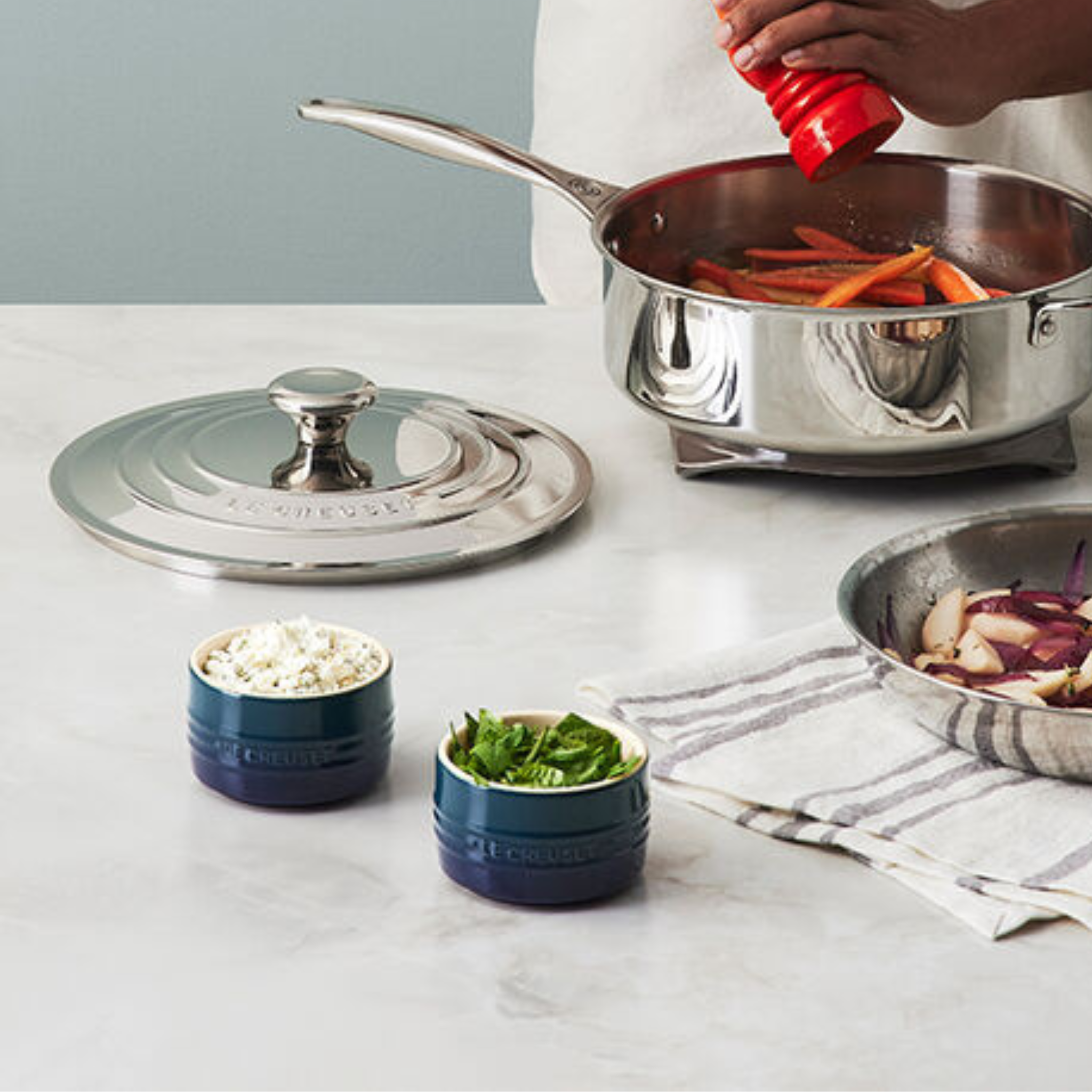 Ensemble de 2 ramequins empilables Agave 200 ml - Le Creuset