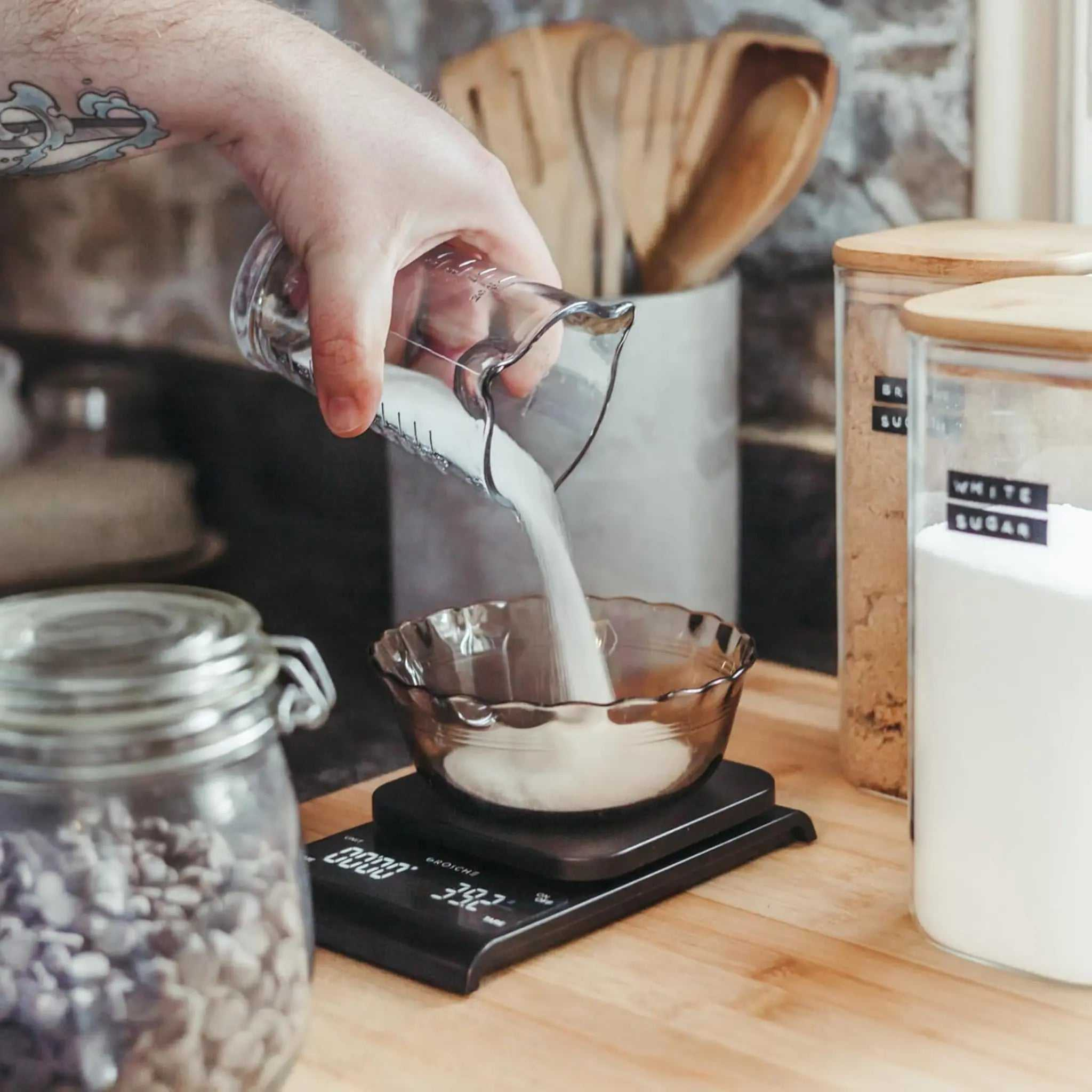 Balance alimentaire numérique Albany Grosche compacte avec écran LED pour cuisine et nutrition