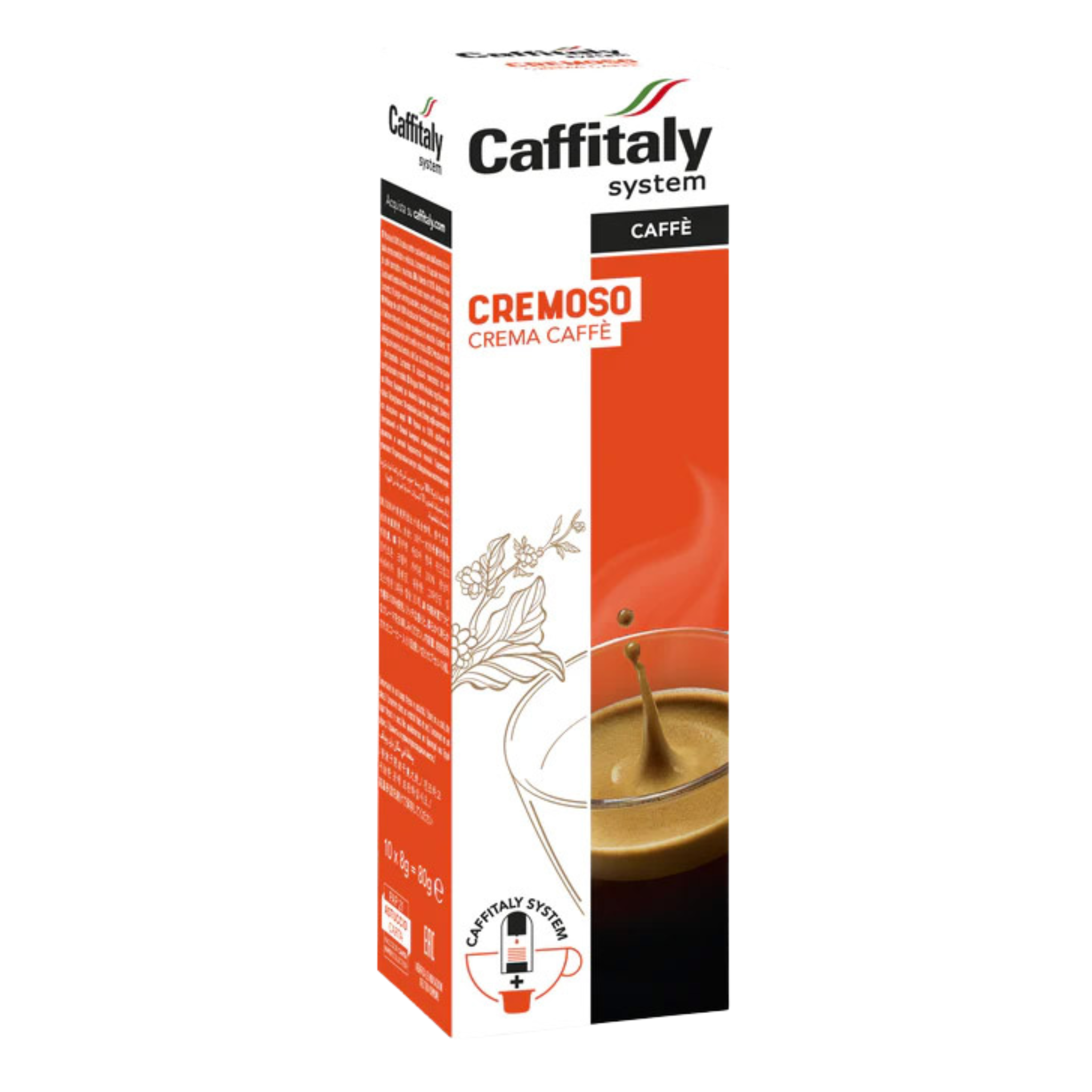 Boîte de 10 capsules de café Cremoso - Caffitaly