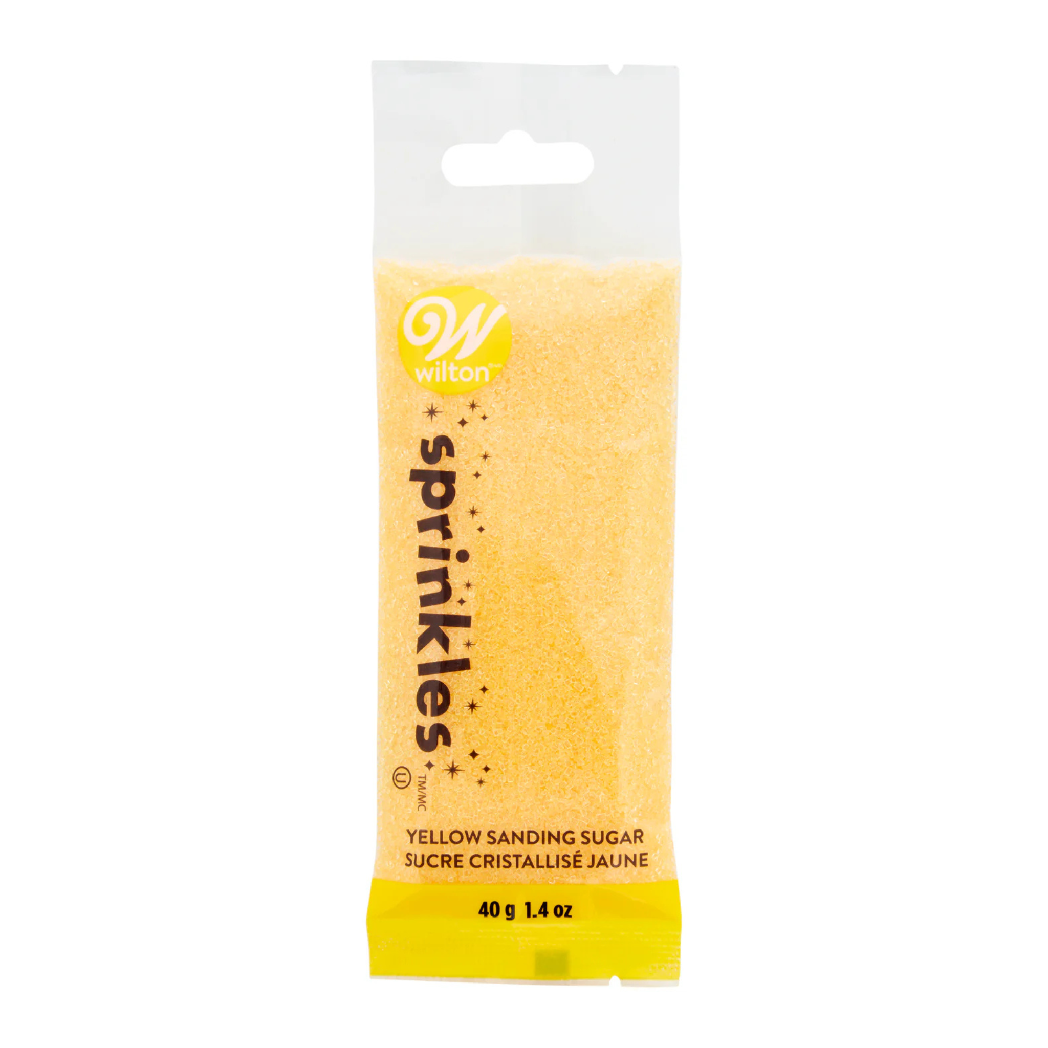 Sucre à saupoudrer Jaune 40 g - Wilton