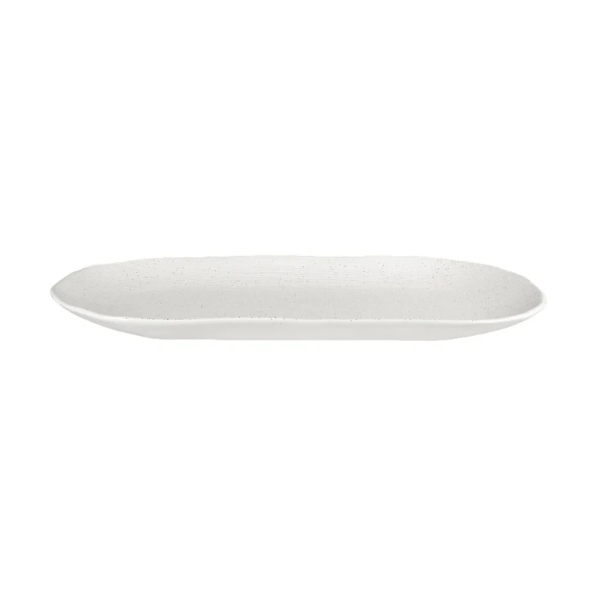 Assiette rectangulaire Onni Blanche mouchetée 35x19cm - Maxwell & Williams