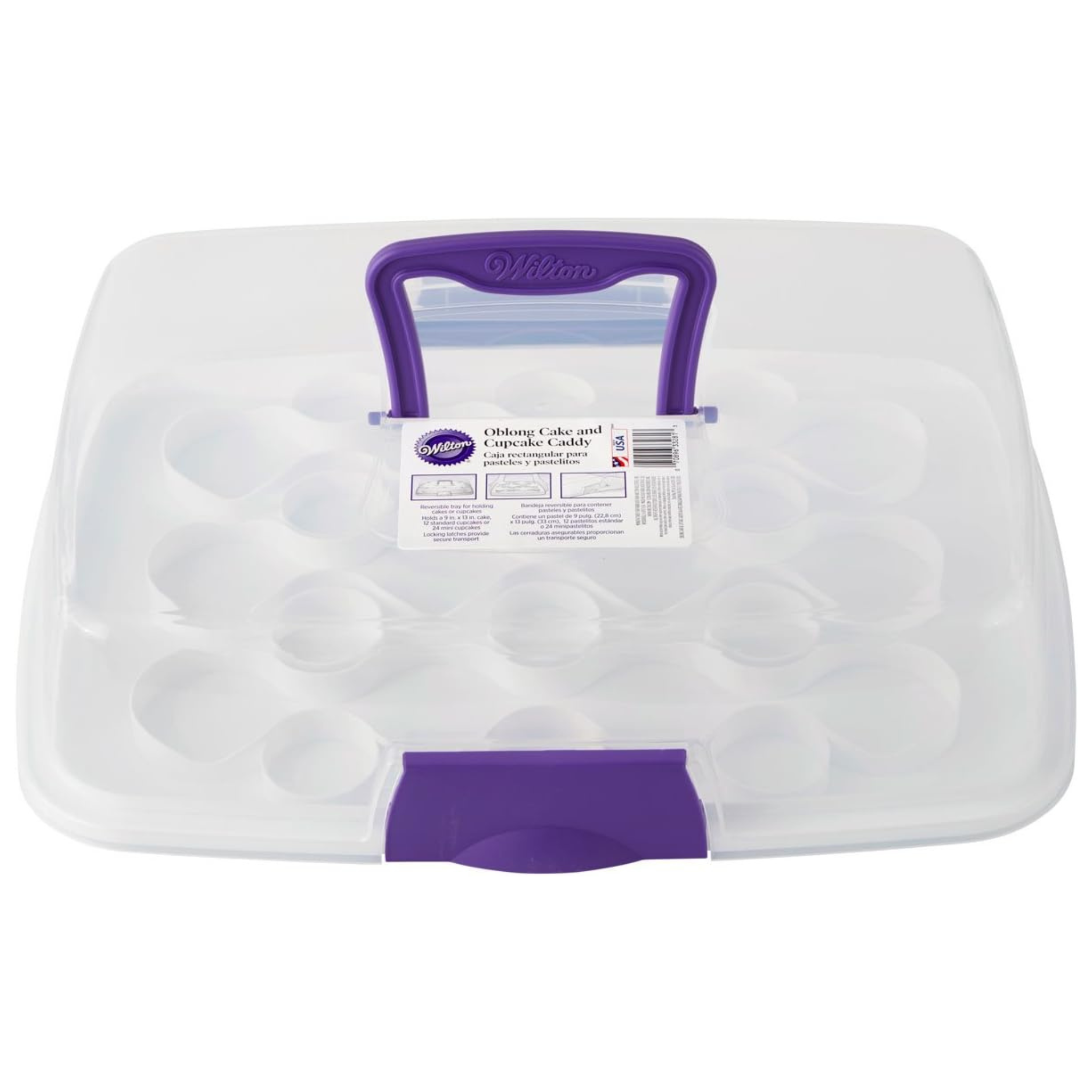 Boîte de transport pour cupcakes ou gâteaux rectangulaires - Wilton