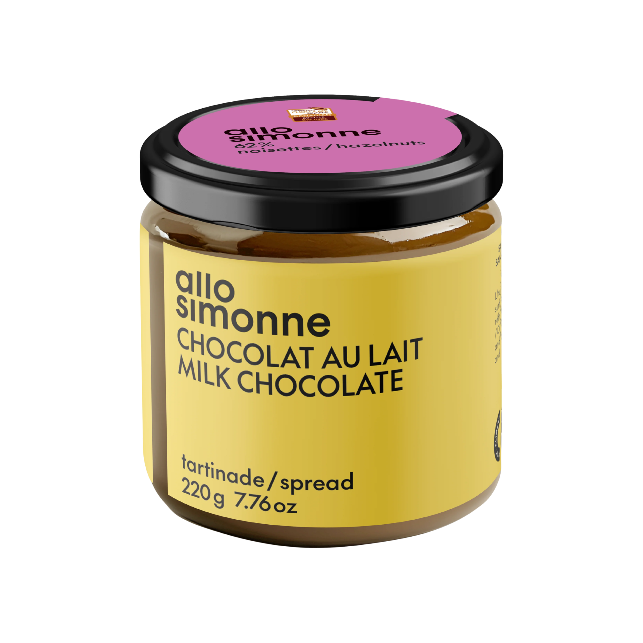 Tartinade de noisettes et chocolat au lait 220 g - Allô Simonne