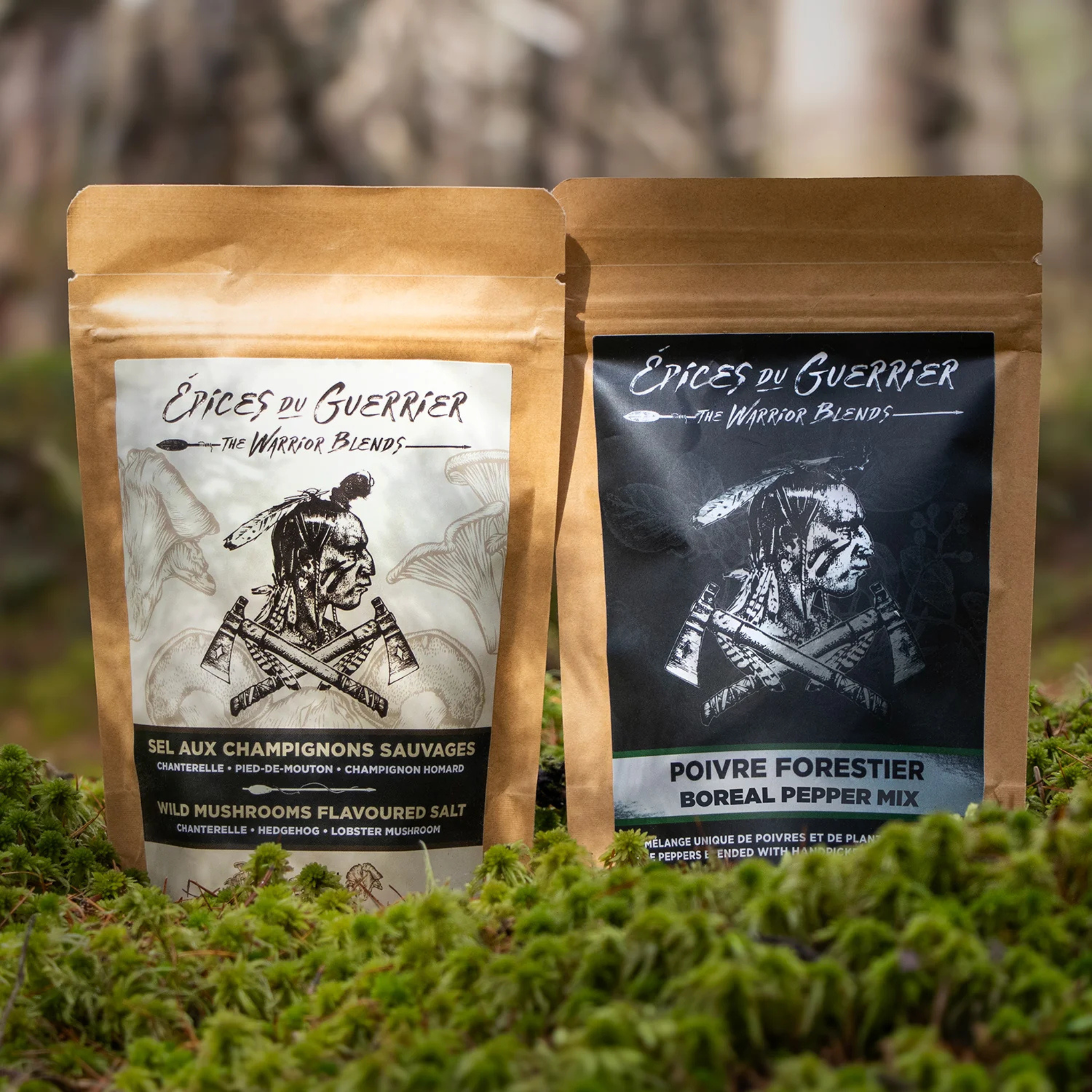Mushroom Salt and Forest Pepper Duo - Warrior Spices