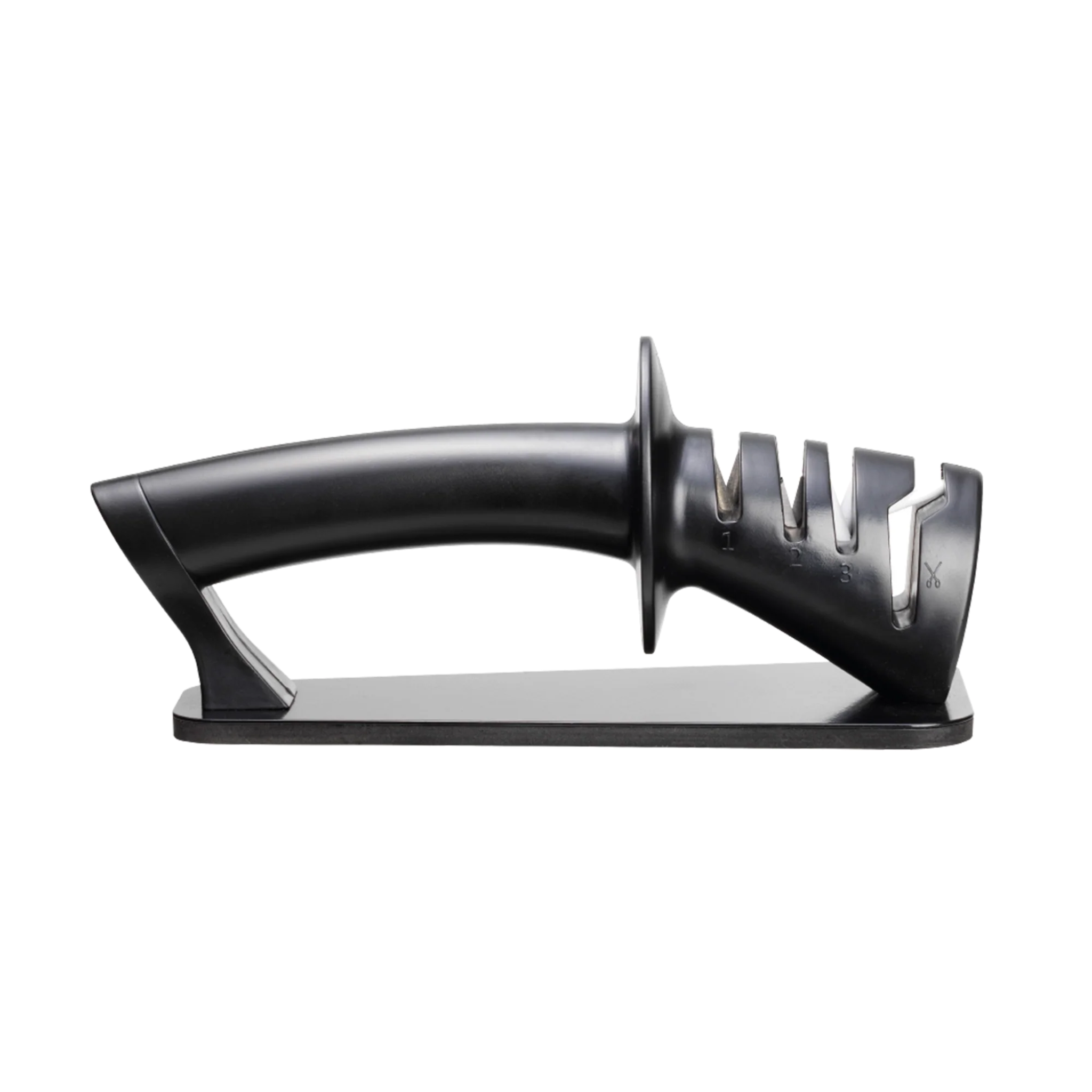 Aiguiseur de couteaux 3 étapes iD3 BLACK SAMURAI avec système diamanté, tungstène et céramique pour un affûtage précis et une poignée ergonomique