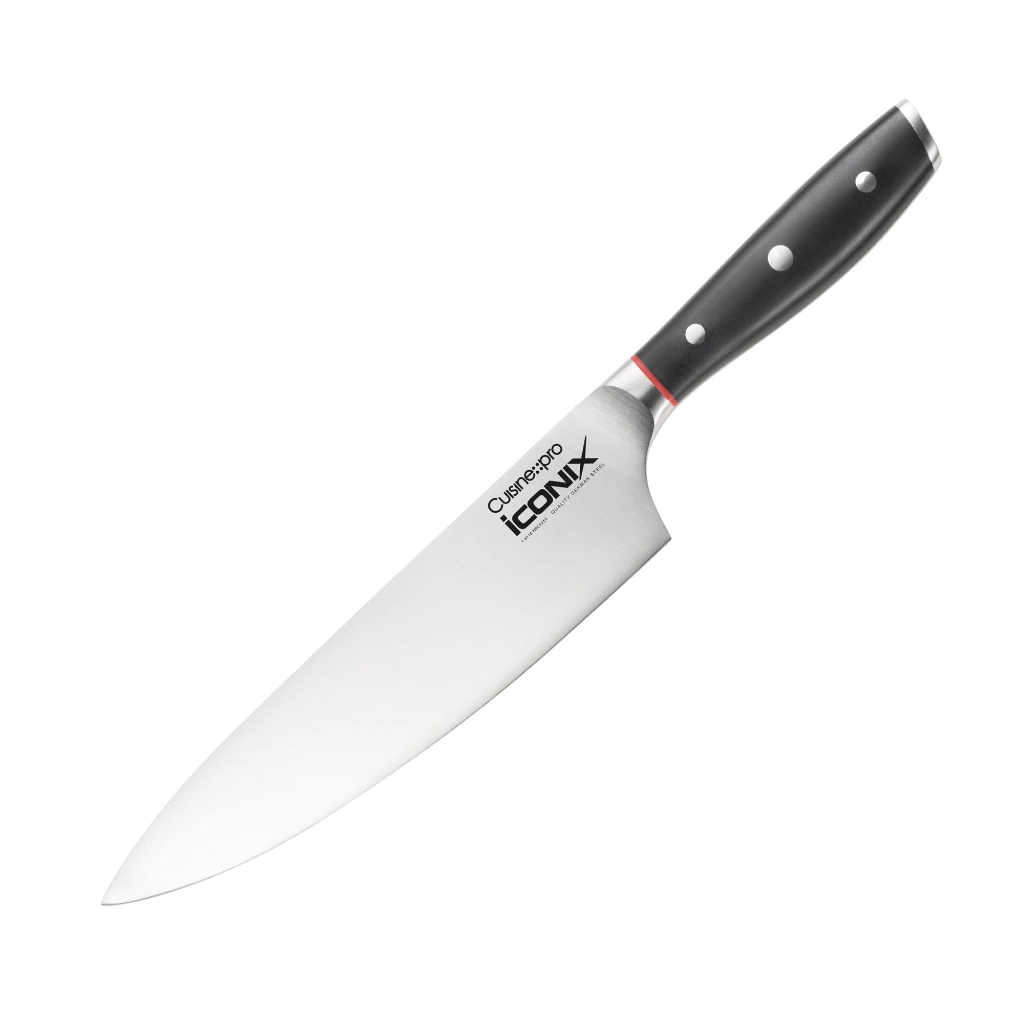couteau de chef iconiX™ 20 cm acier inoxydable vue complète