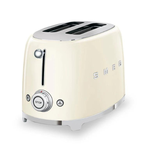 Grille-pain Deluxe 2 tranches crème - Smeg