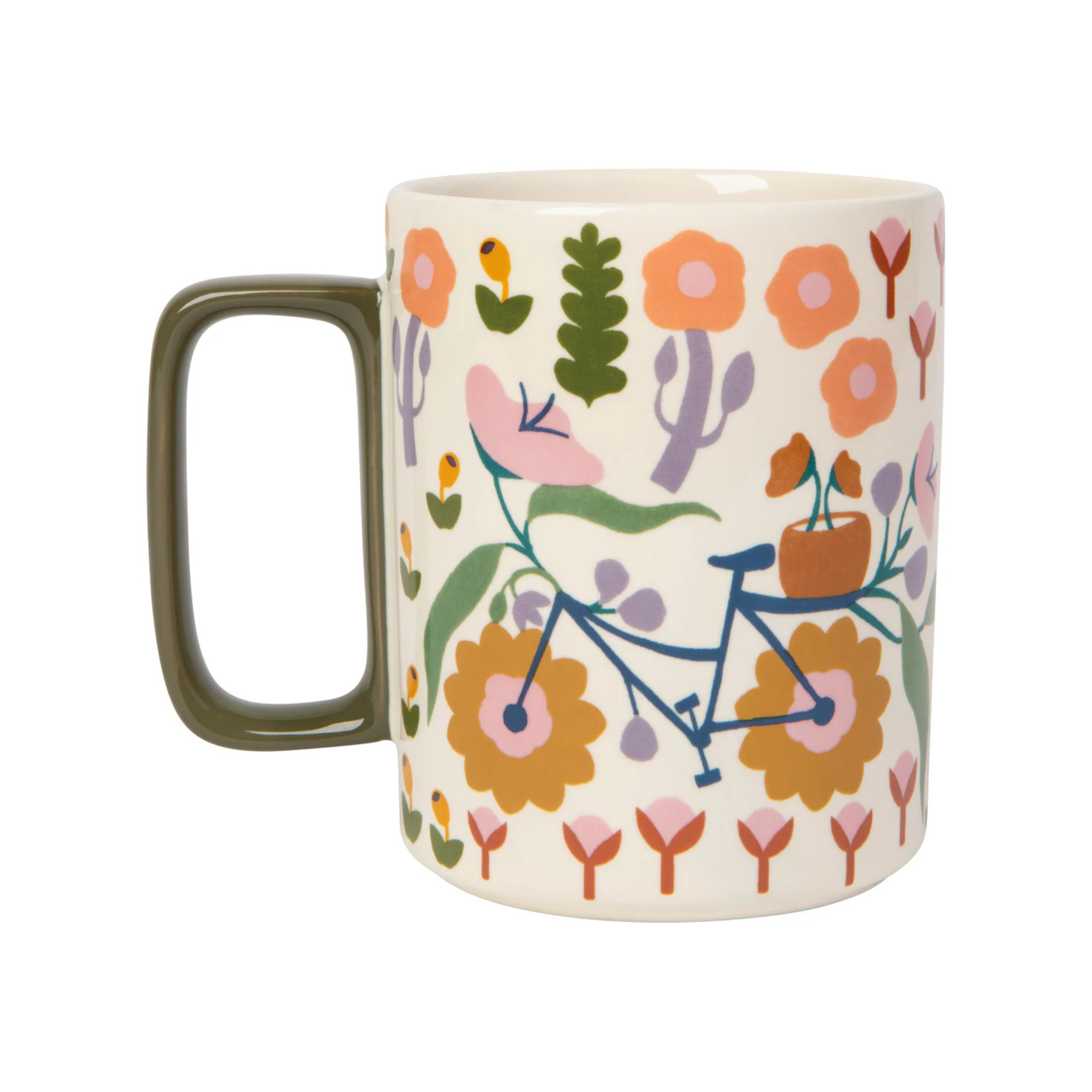 Tasse beige à fleurs Petal Power 414 ml - Danica