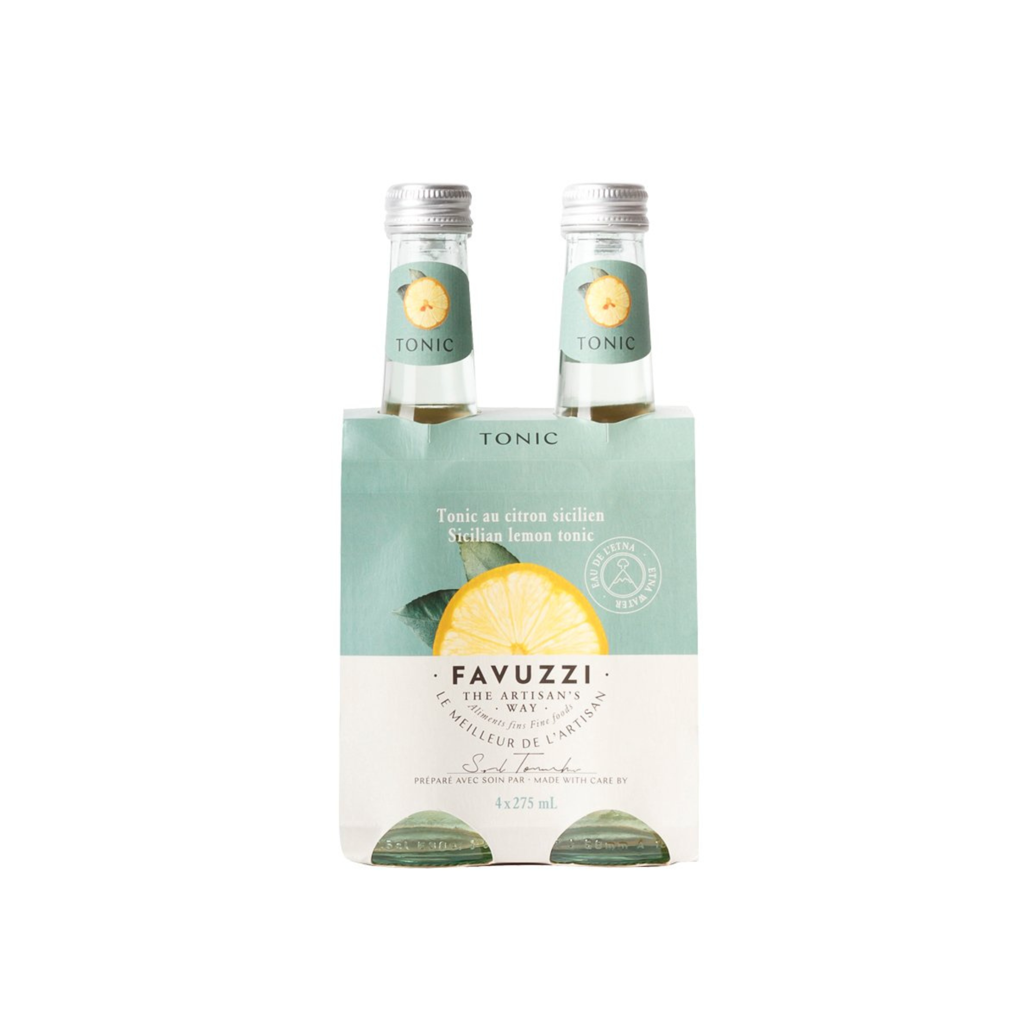 Ensemble de 4 tonic au citron sicilien 275 ml - Favuzzi