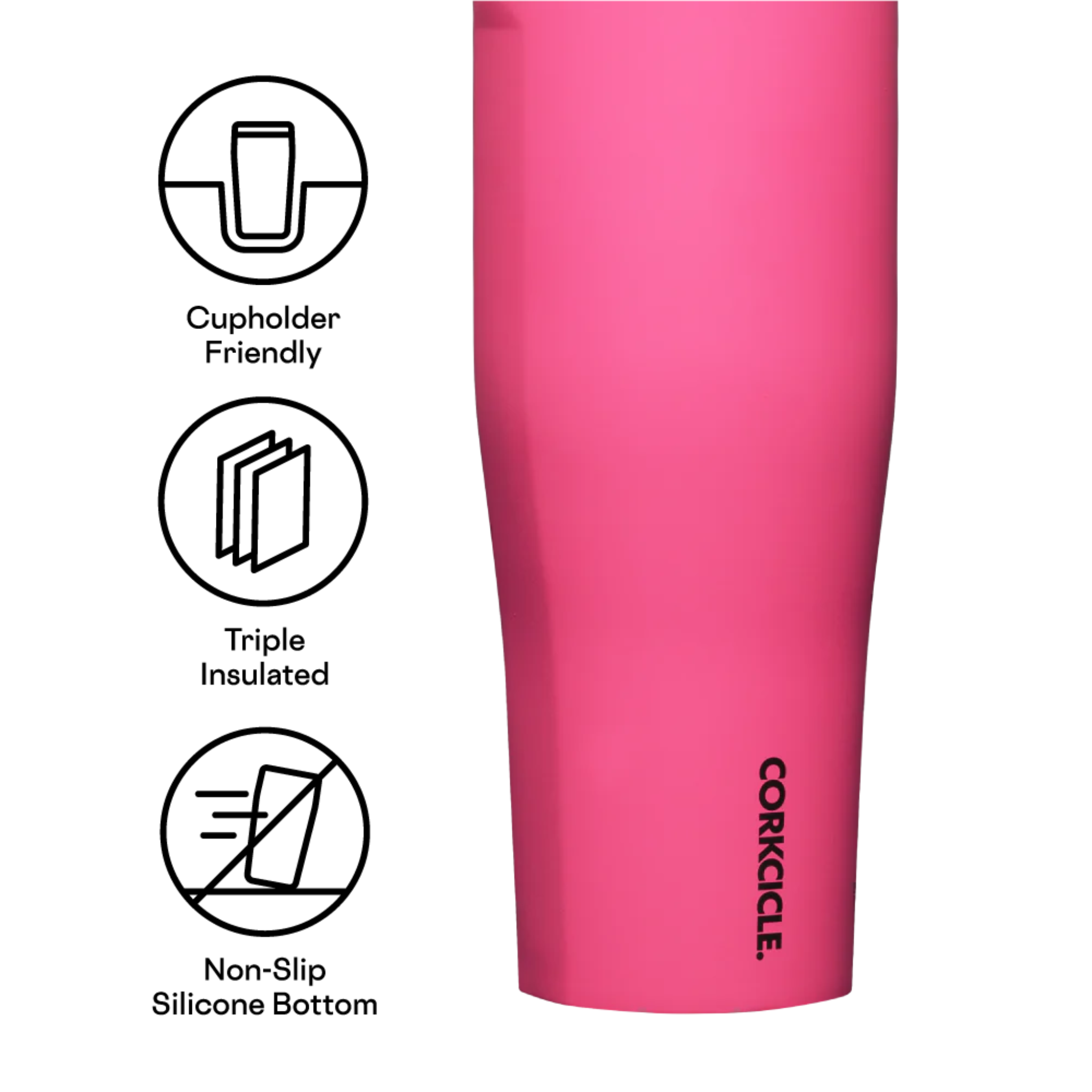 Tasse isolante Go Cup XL Rose 30 Oz - Corkcicle