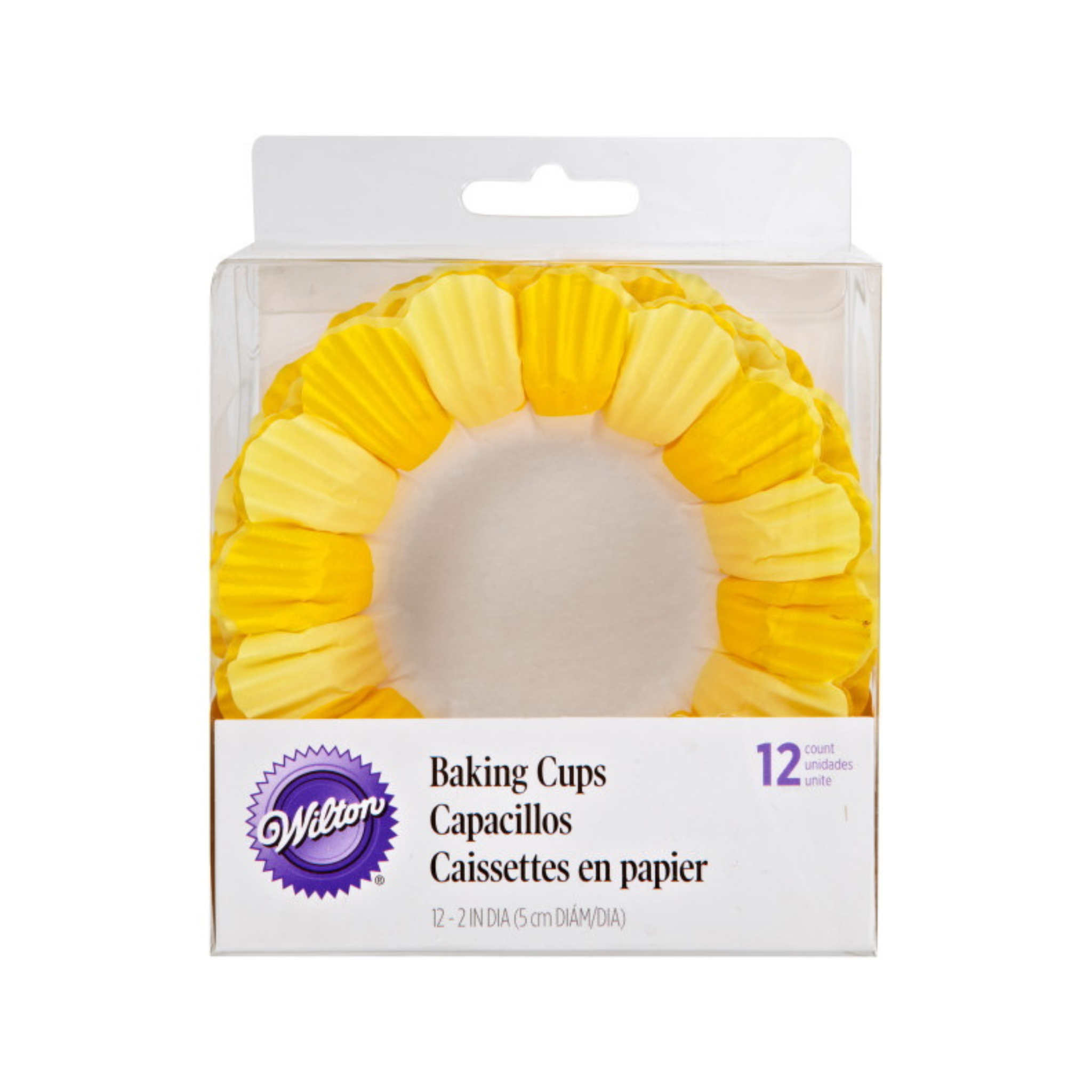 Ensemble de 12 caissettes en silicone fleur jaune – Wilton