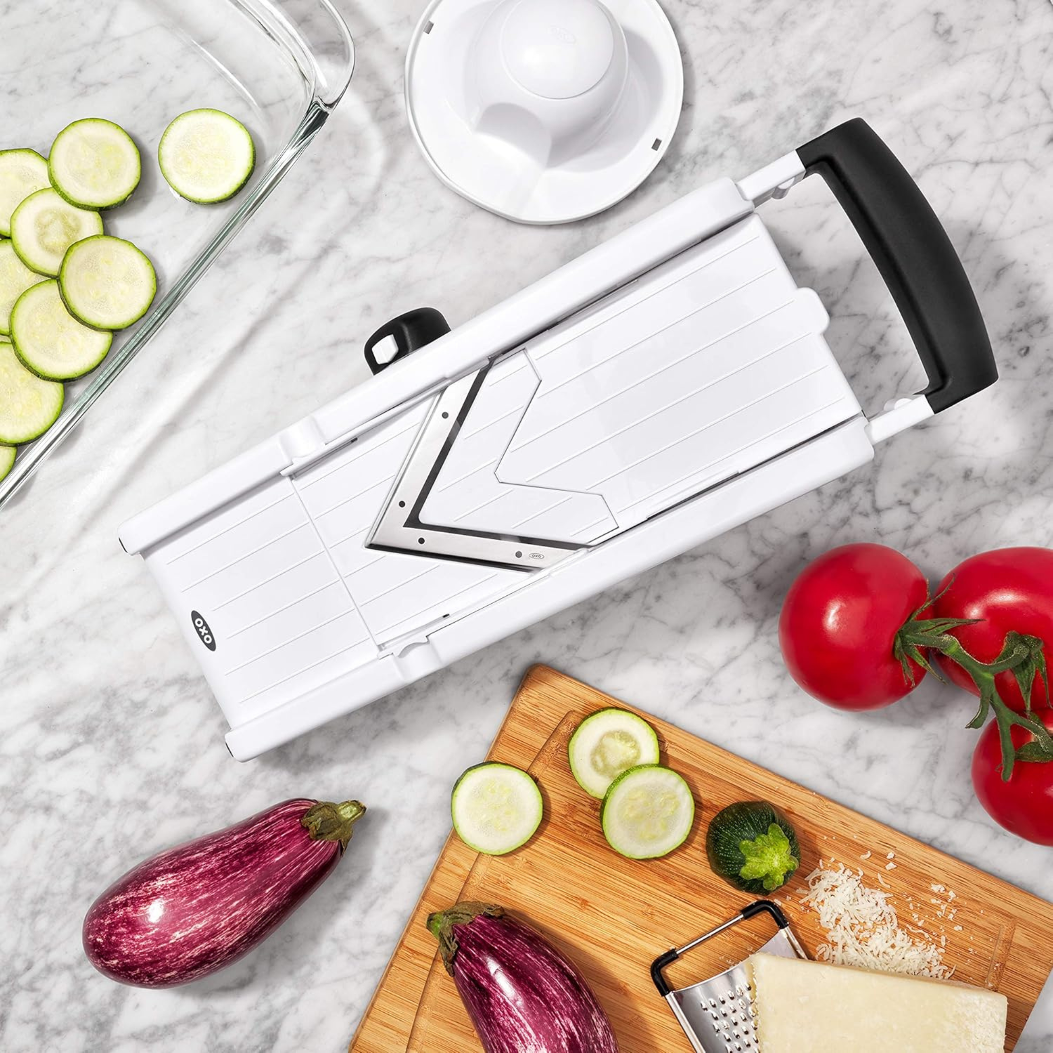 mandoline en cuisine préparation