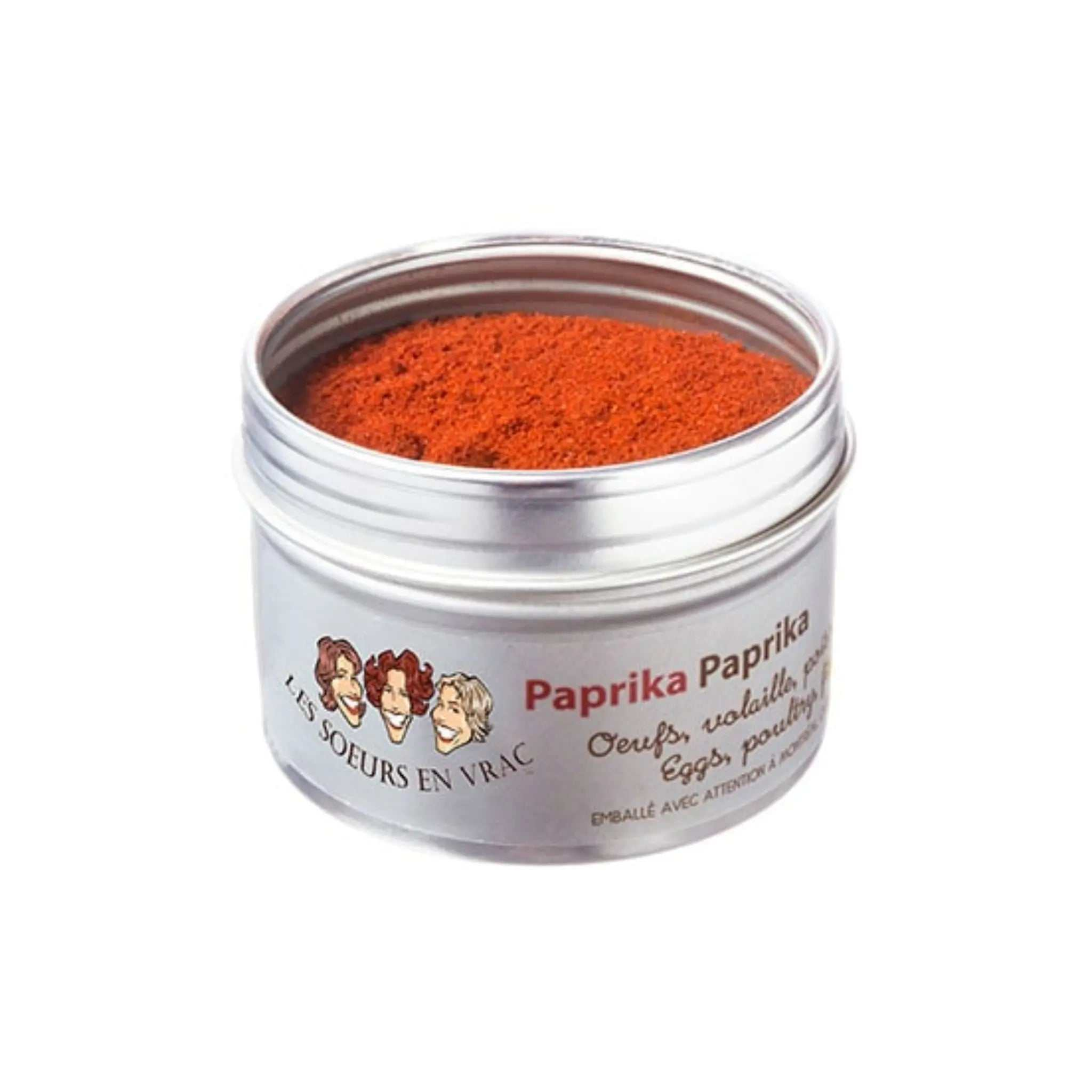 Paprika 60 g powder spice in clear bag from Les Soeurs en vrac