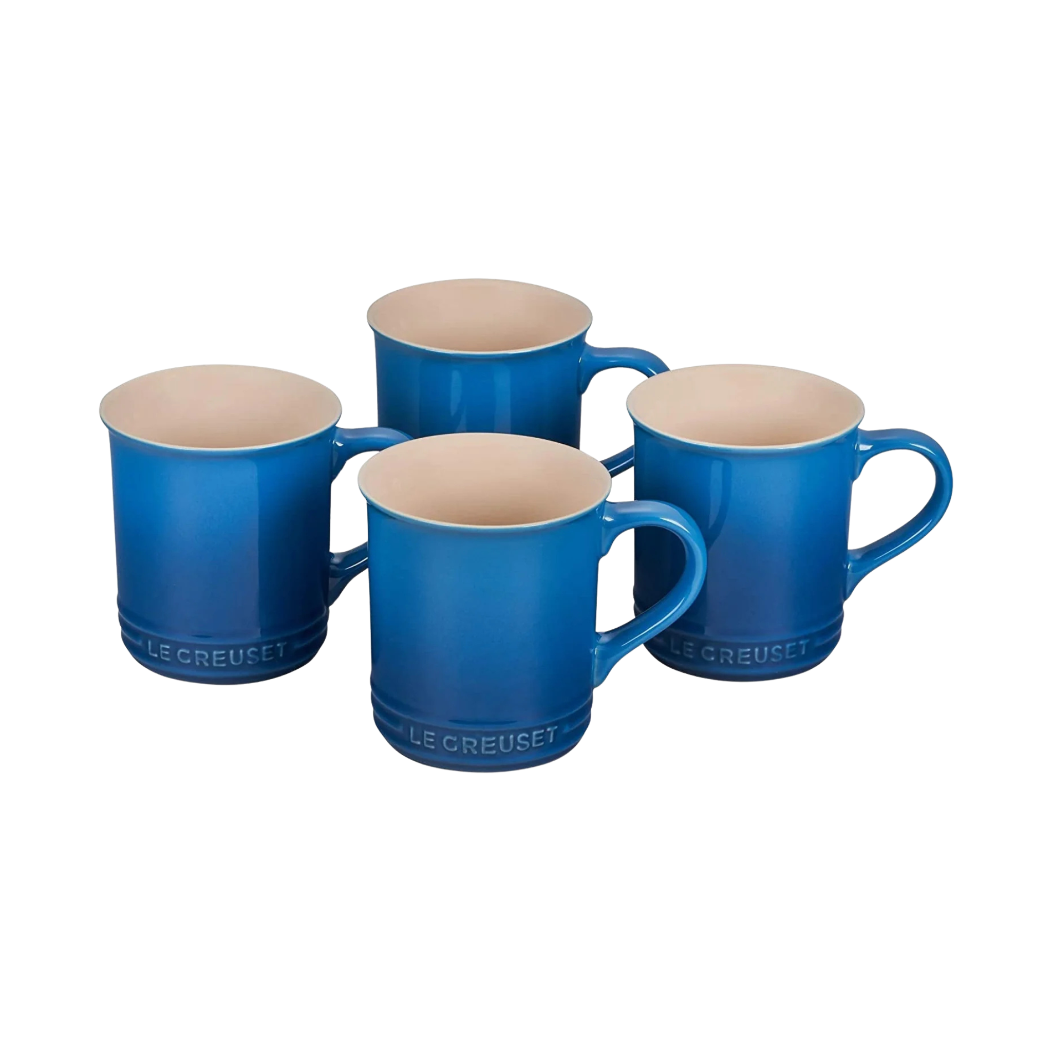 Ensemble de 4 tasses en grès Bleuet 400 ml - Le Creuset