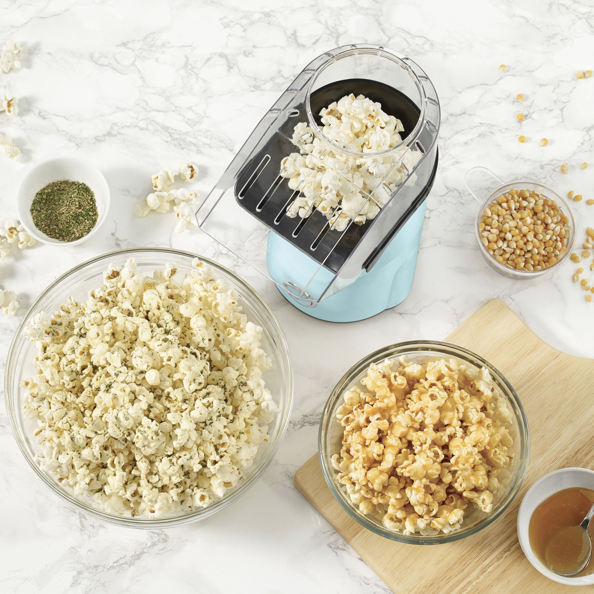 Machine à popcorn à air chaud bleue – Ricardo