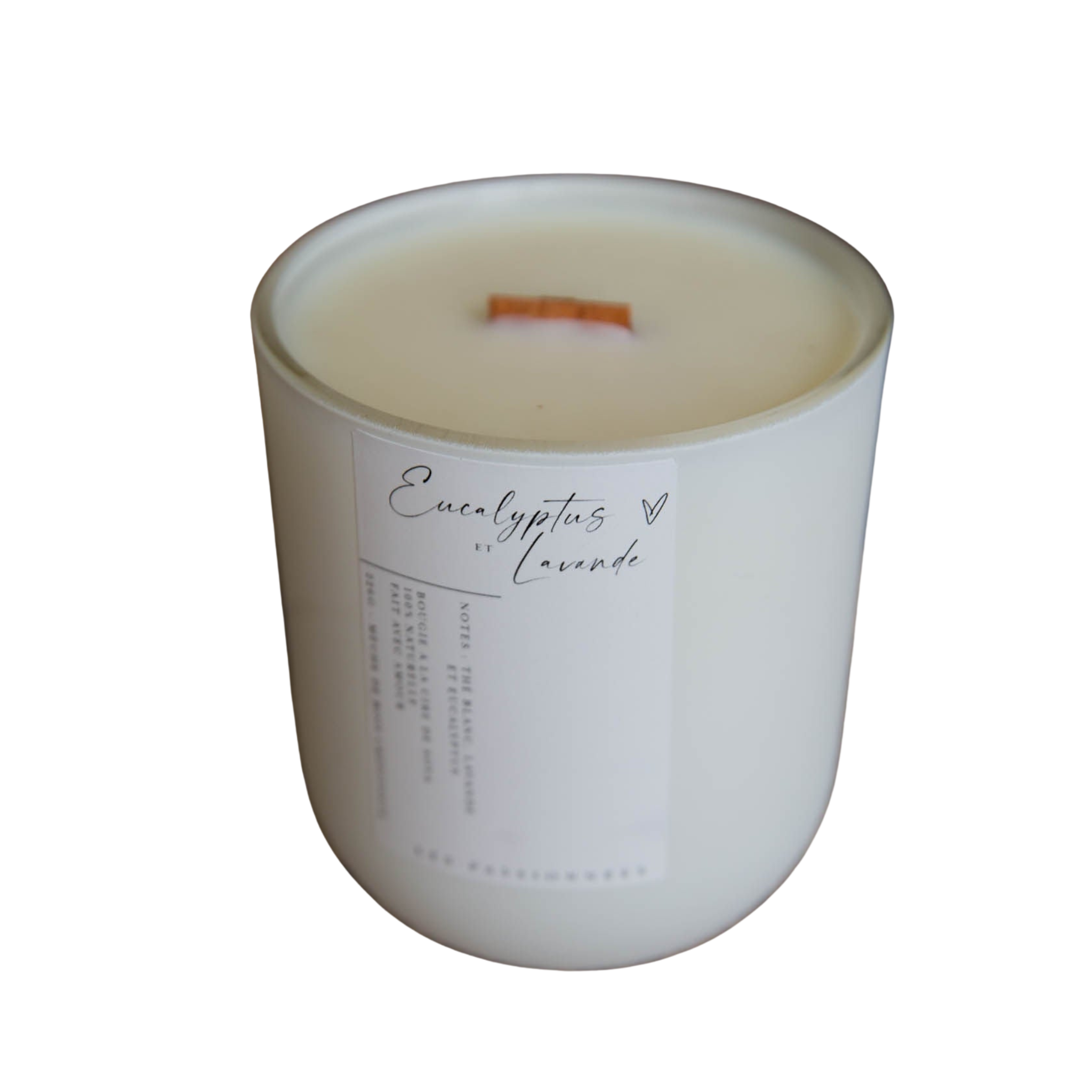 Chandelle rechargeable Eucalyptus & Lavande 226g - Les Passionnées