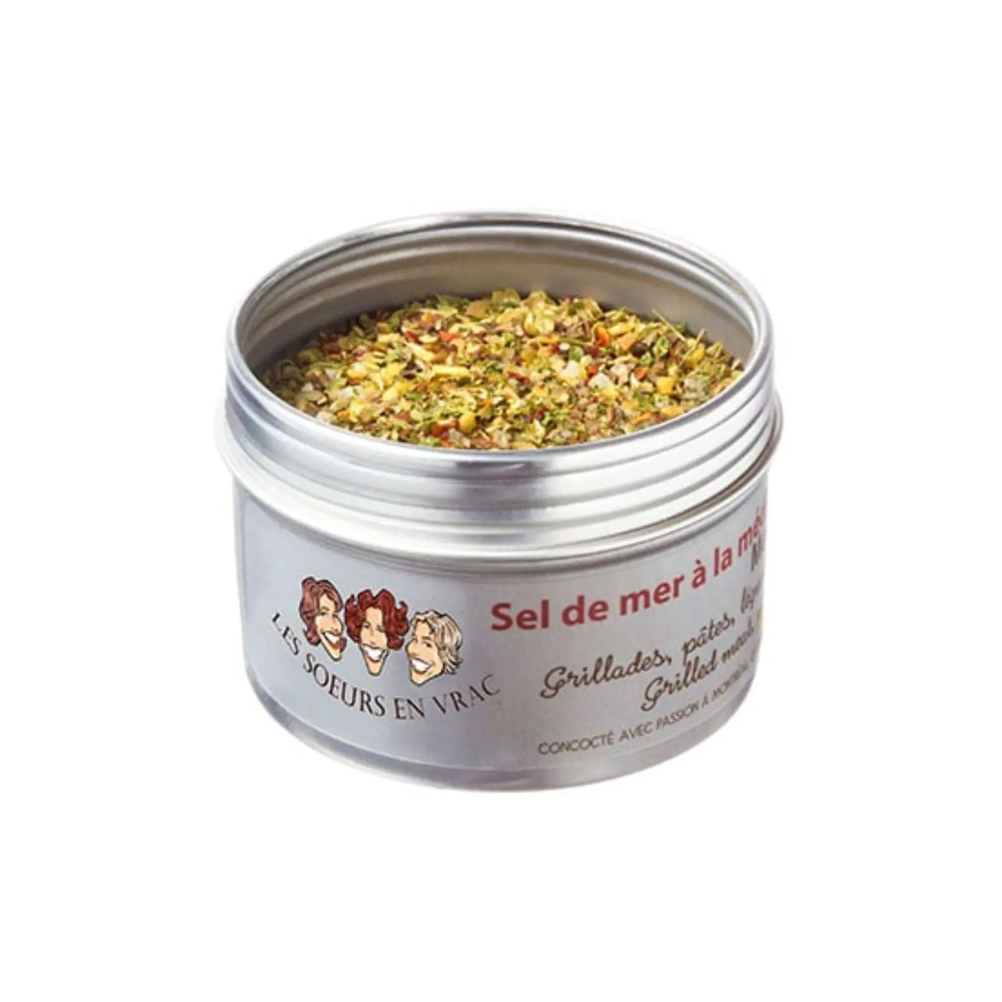 Sel de mer méditerranéenne en sachet 65g Les Soeurs en vrac pour assaisonnement polyvalent