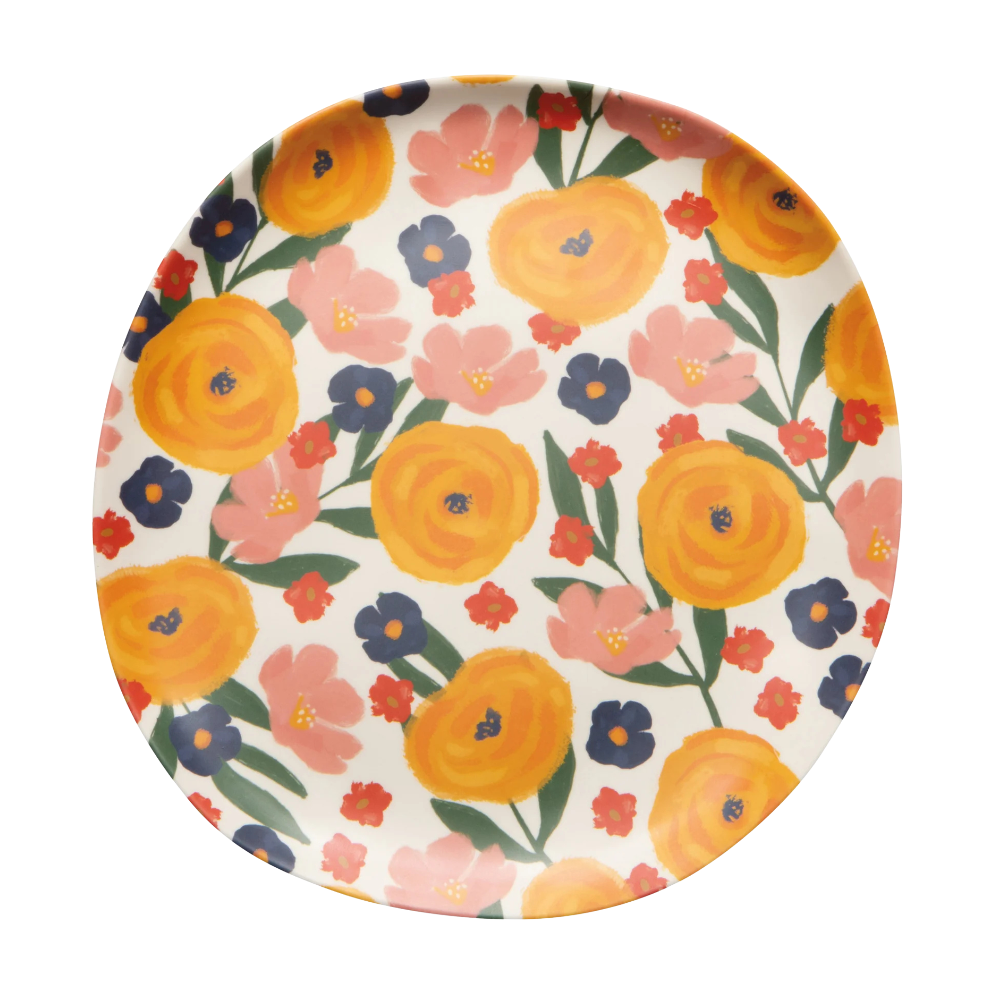 Assiette en mélamine motif floral Full Bloom 27,9 cm - Danica