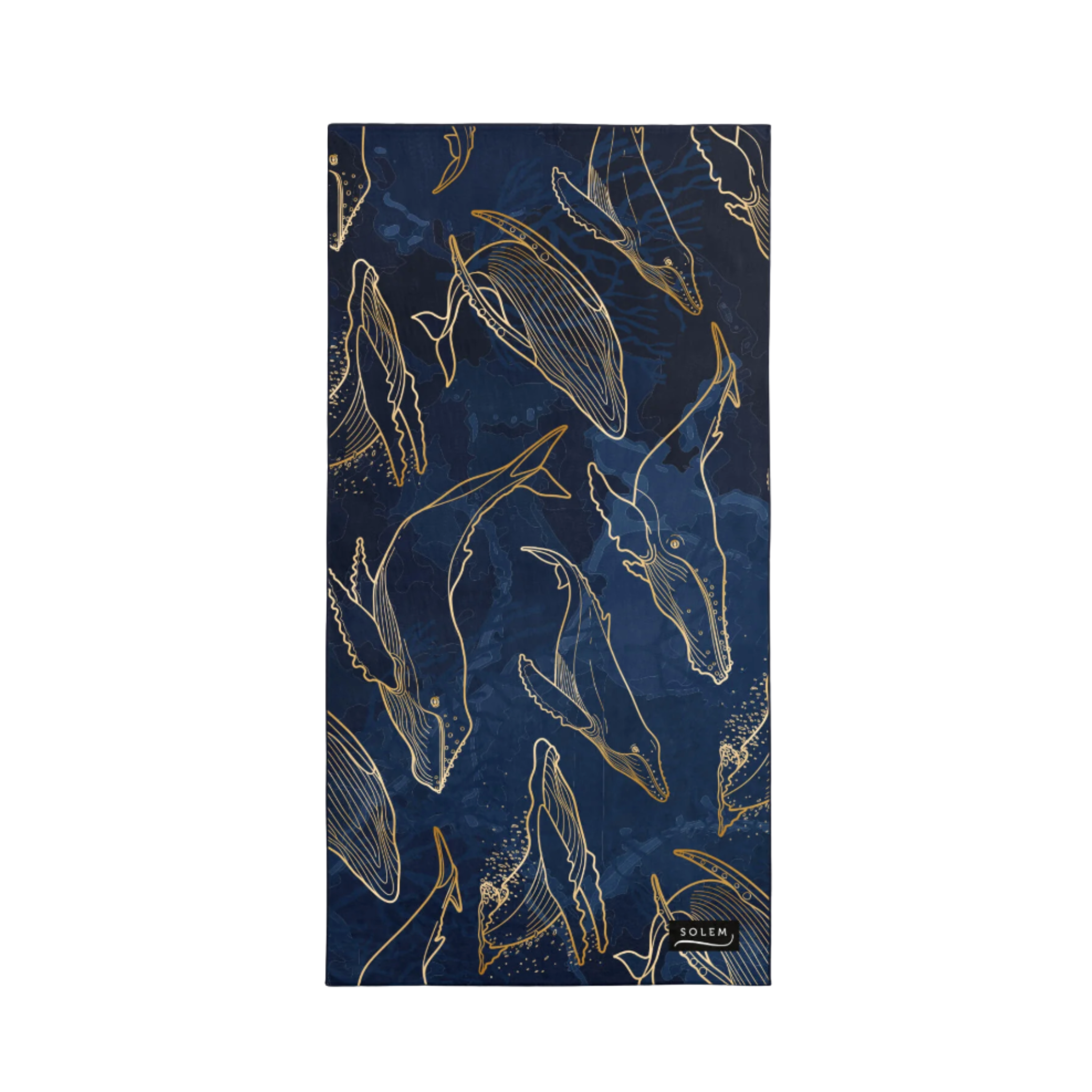 Serviette de plage en microfibre Chic Marine XL - Solem