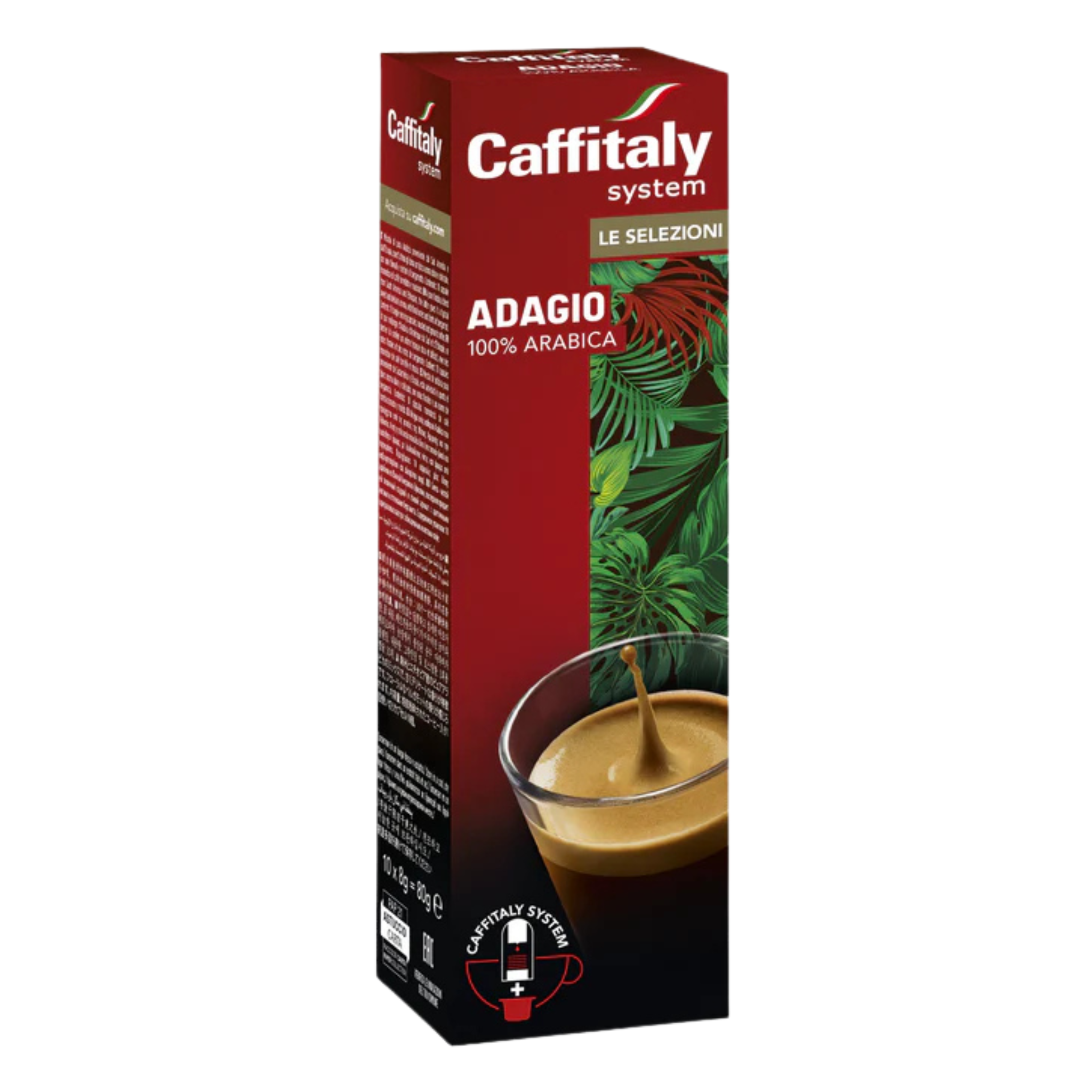 Boîte de 10 capsules de café Adagio - Caffitaly