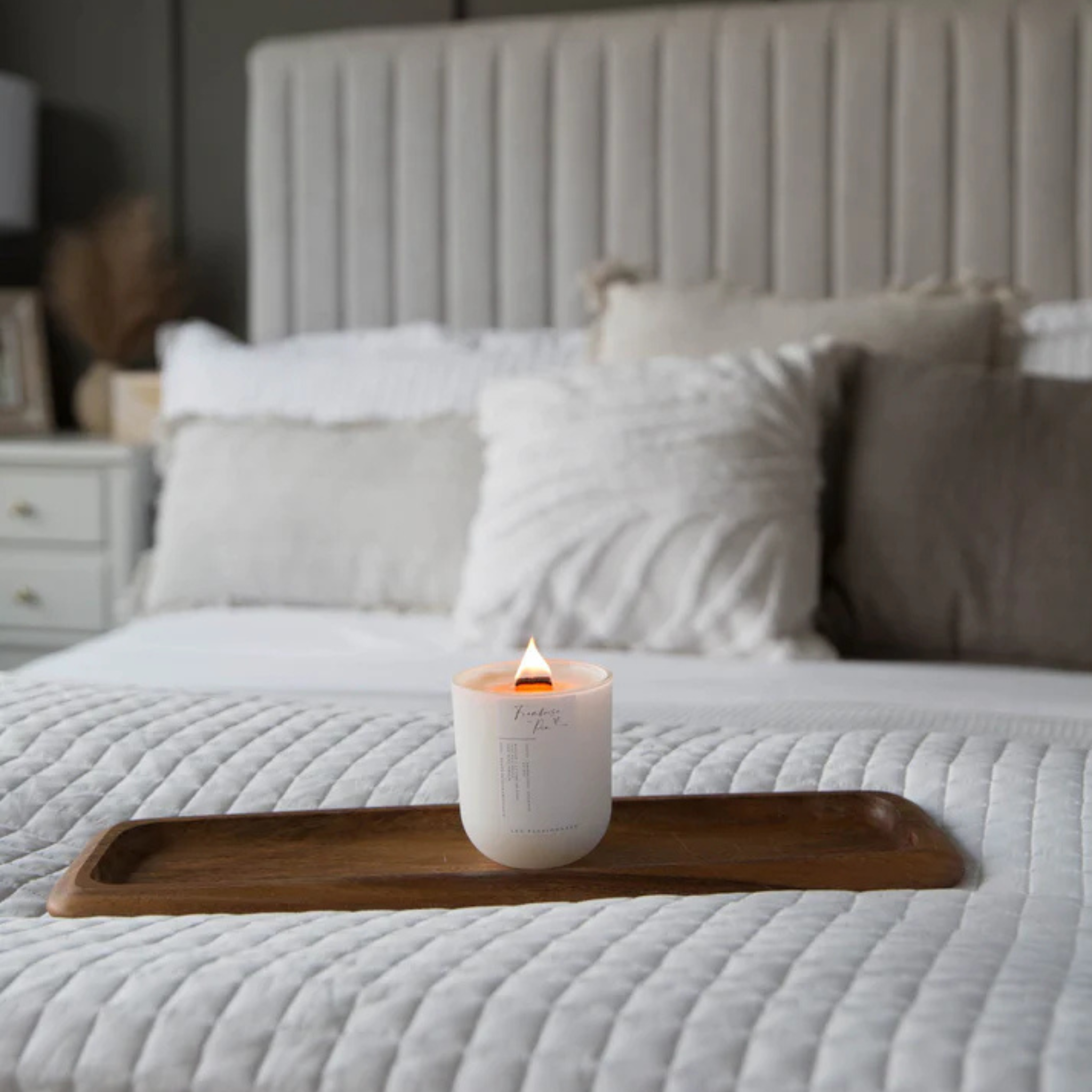 Chandelle rechargeable Framboise & Pin 226g - Les Passionnées