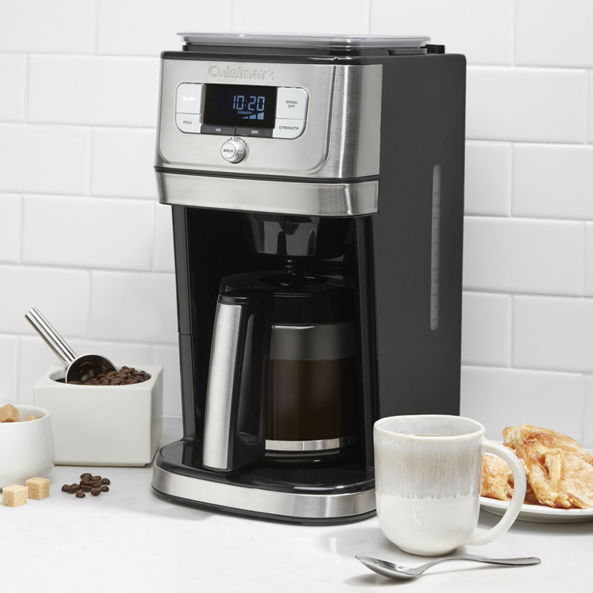 Cuisinart 12-Cup Automatic Coffee Maker with Built-In Grinder Burr Grind &amp; Brew