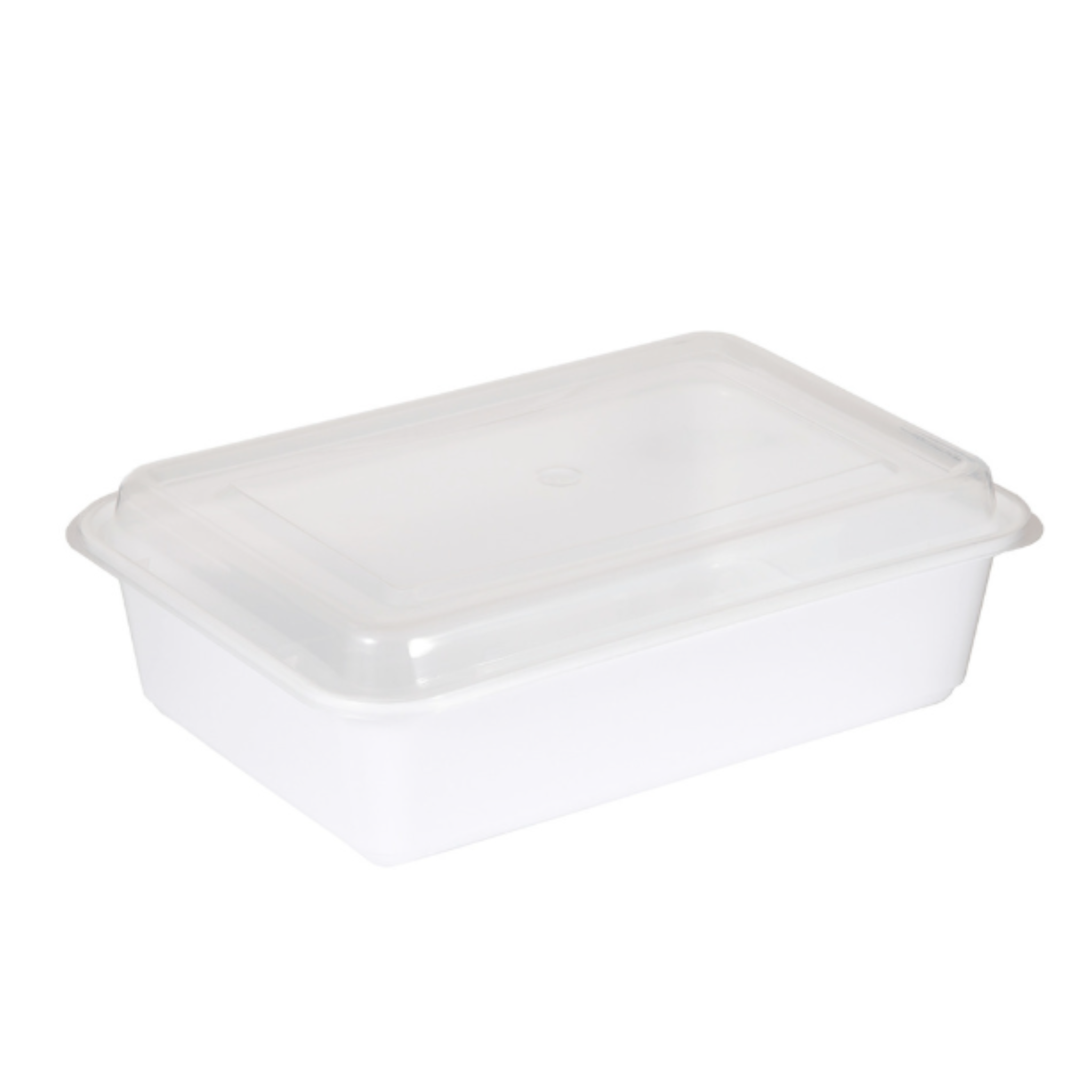 Ensemble de 5 contenants rectangulaires à base blanche de 800 ml