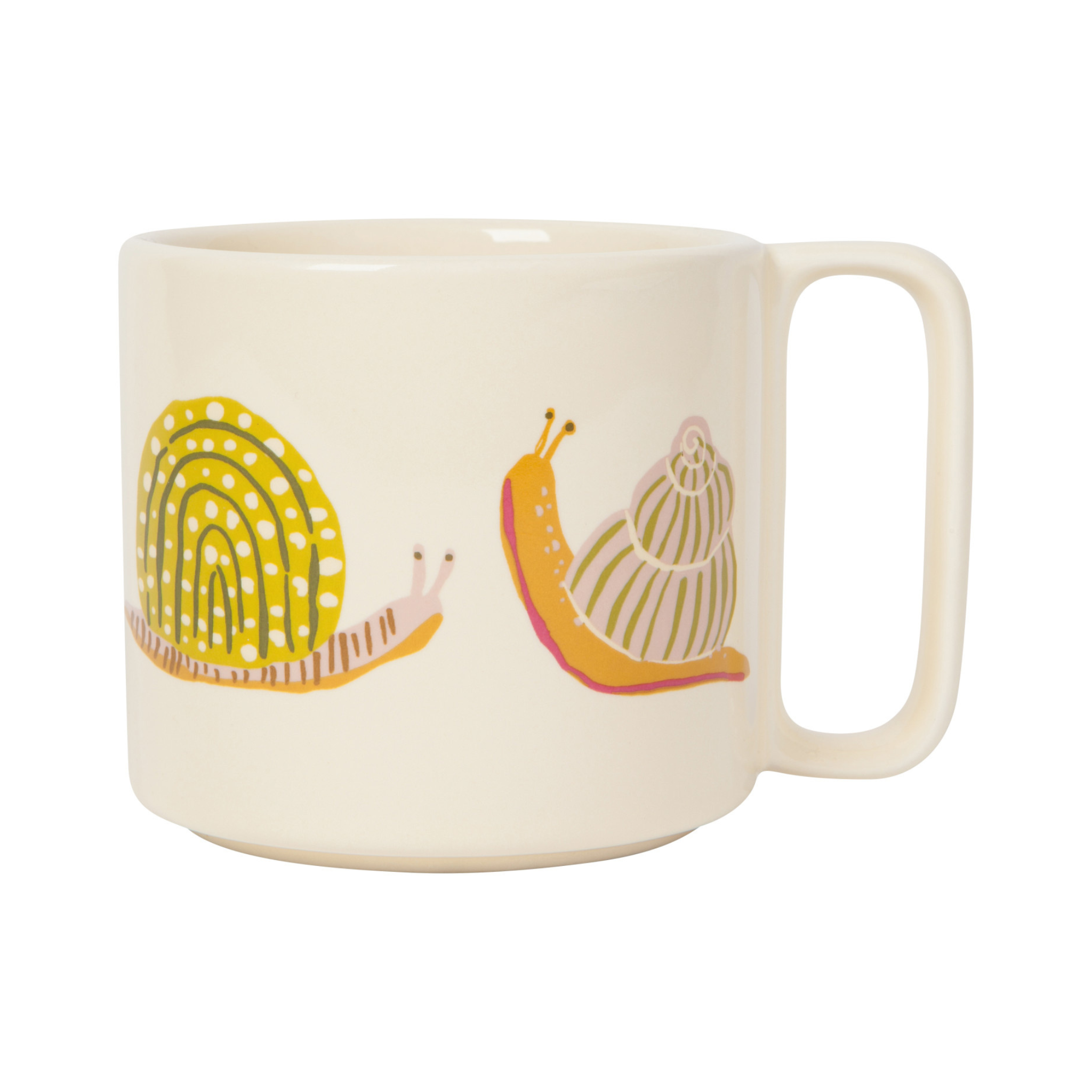 Tasse Beige avec escargots 11 oz - Danica