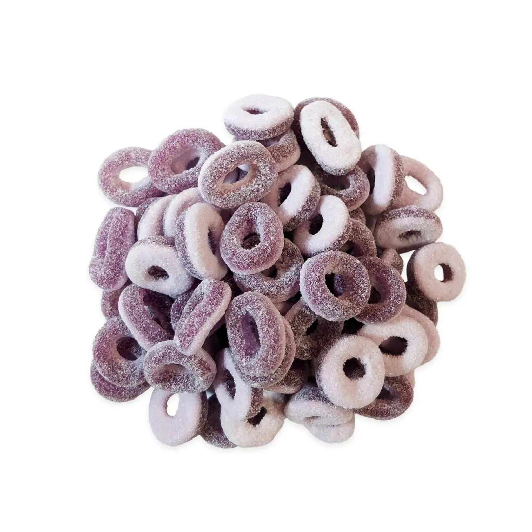 Anneaux raisin en gros plan texture sucrée et acidulée
