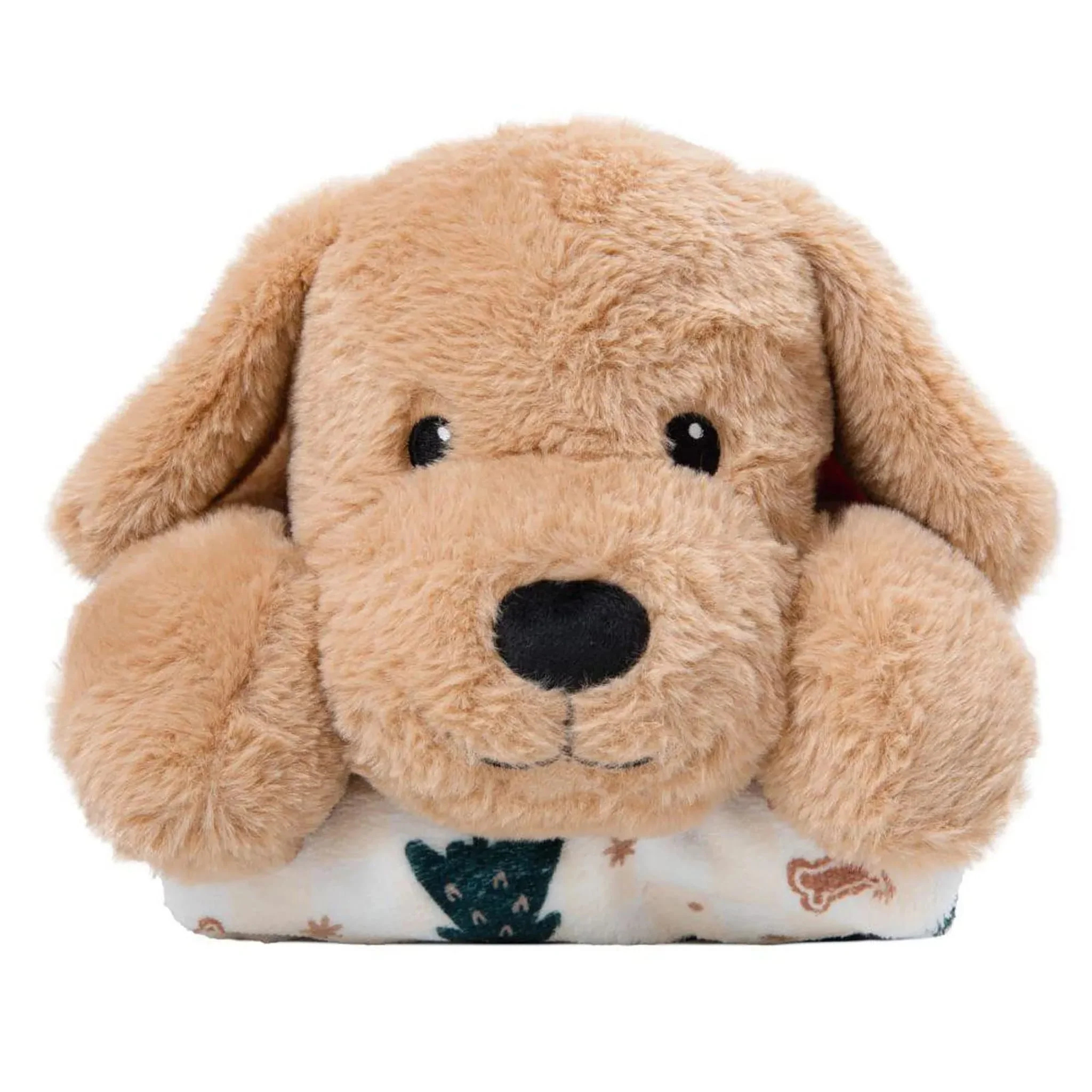 Ensemble couverture et peluche pour enfants Chien