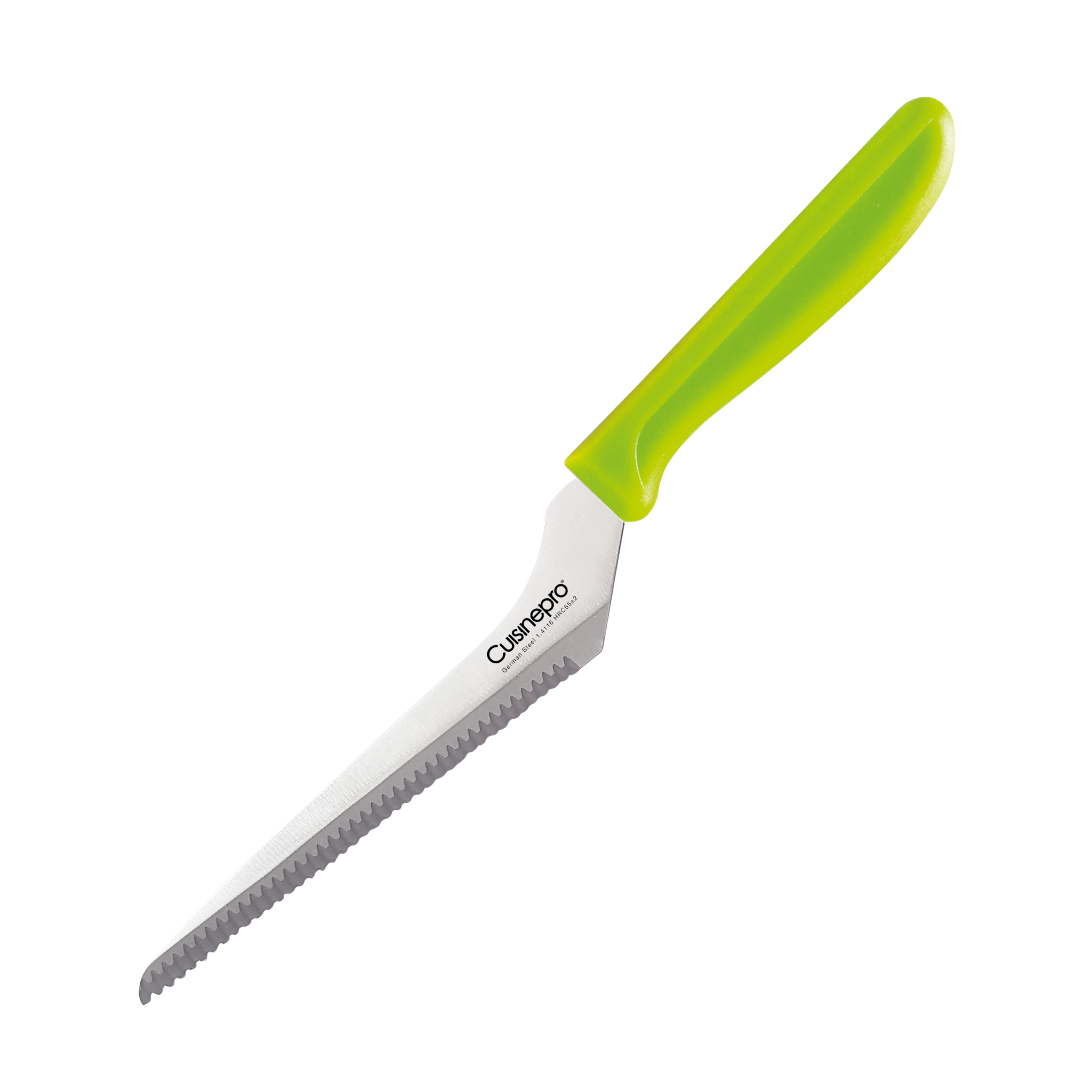 Couteau utilitaire dentelé décalé 15 cm CLASSIC vert – Cuisine::pro®