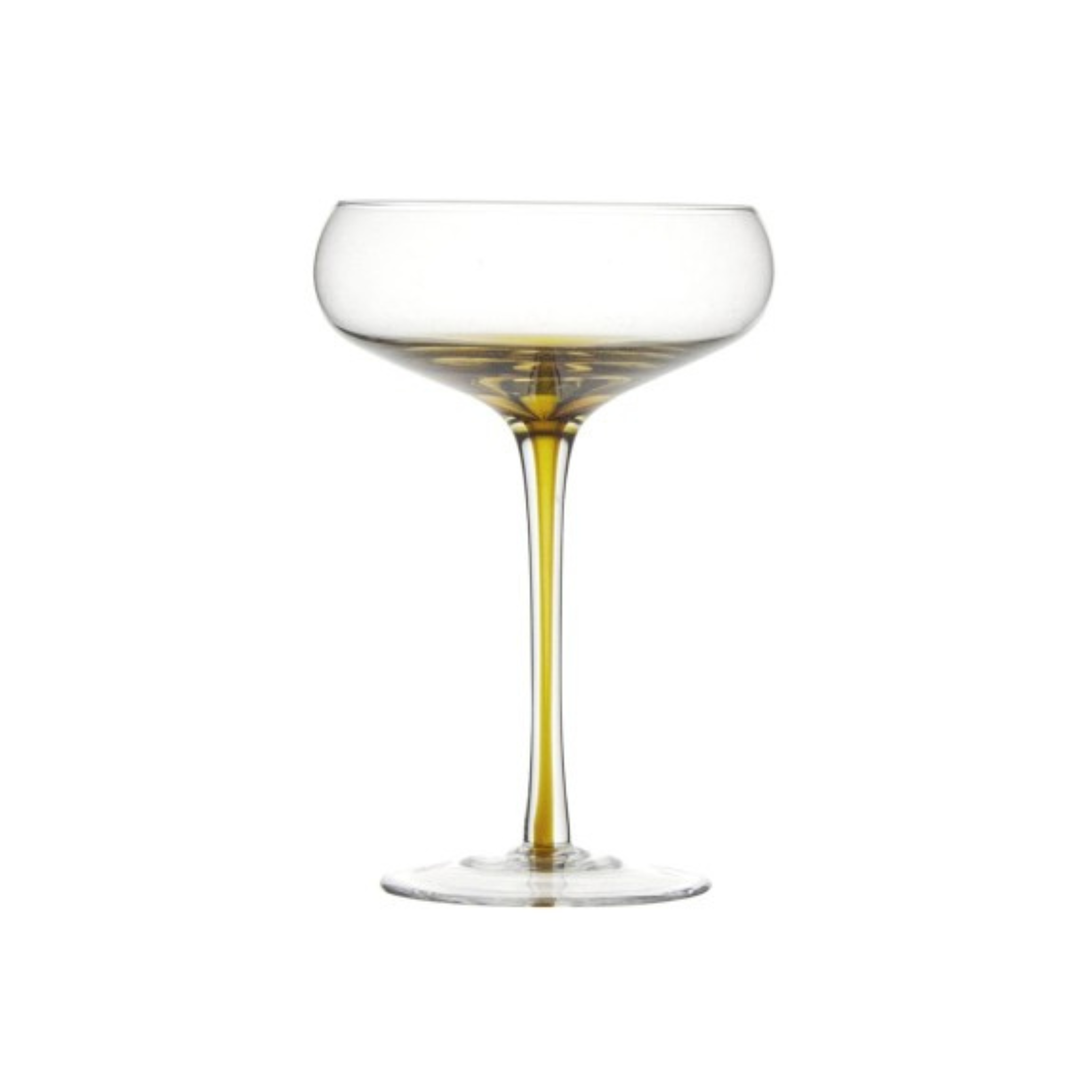 Set of 4 Gem Amber Martini Glasses 150ml