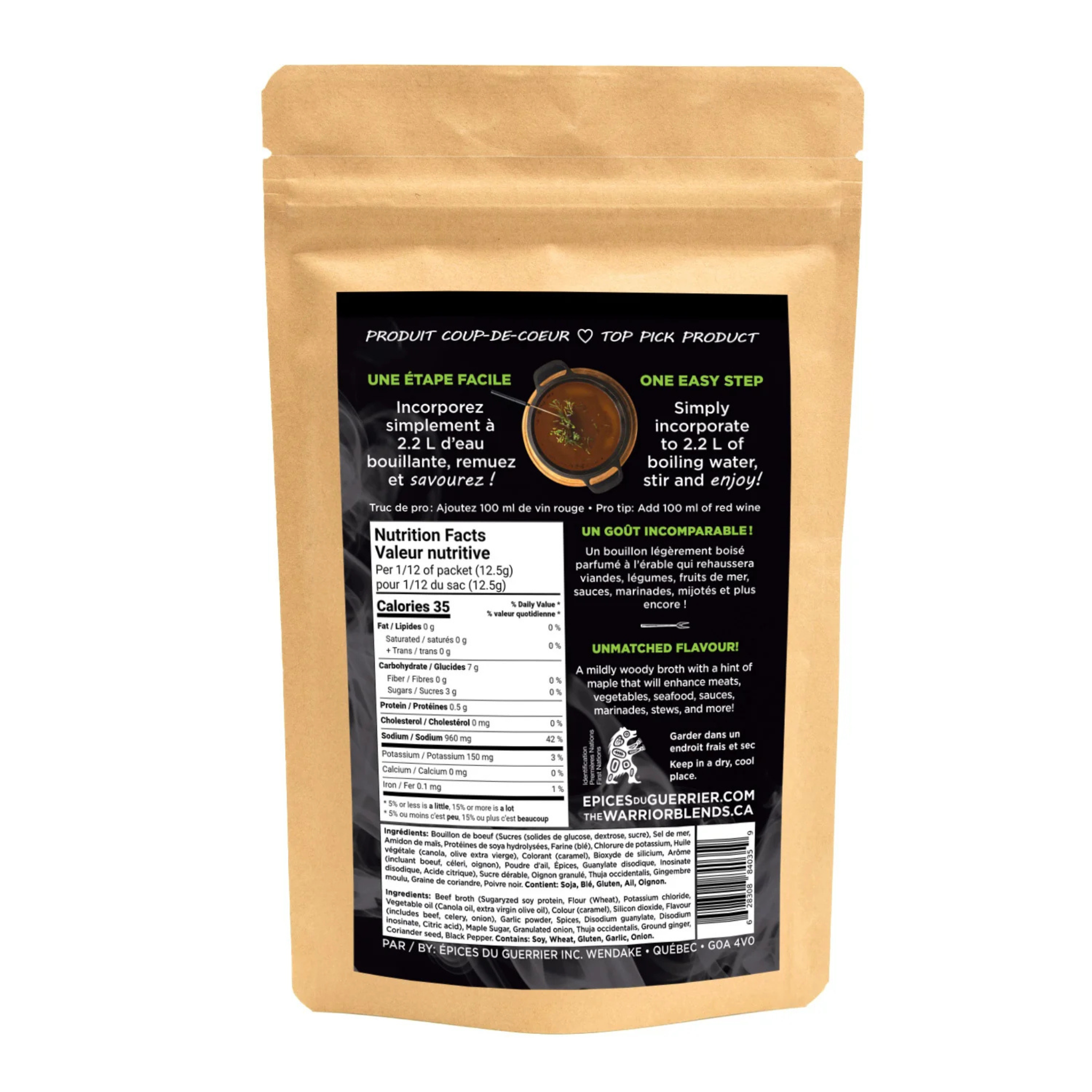 Maple &amp; Thuja Fondue Broth 150g - Warrior Spices