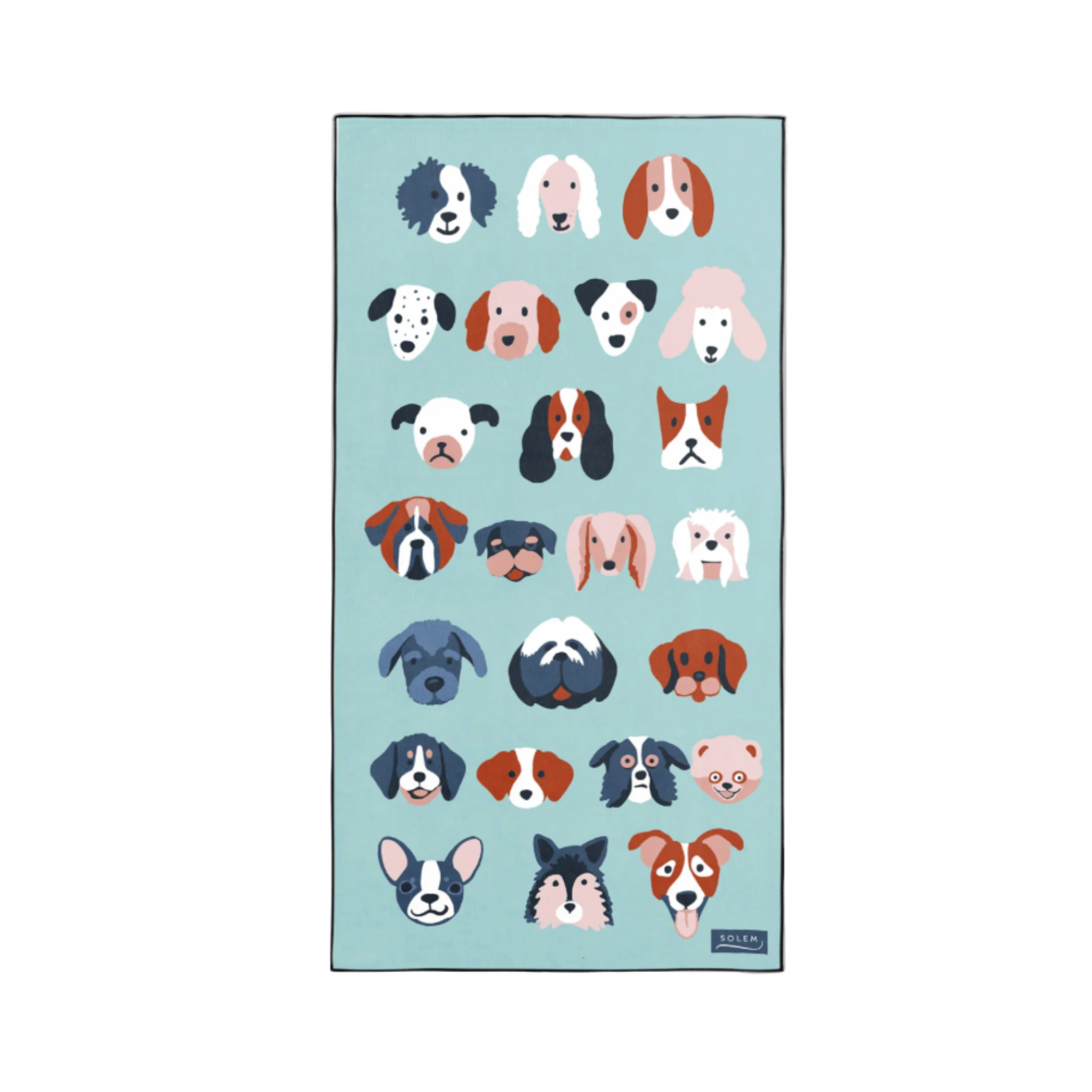 Serviette de plage en microfibre Nom d’un Chien - Solem