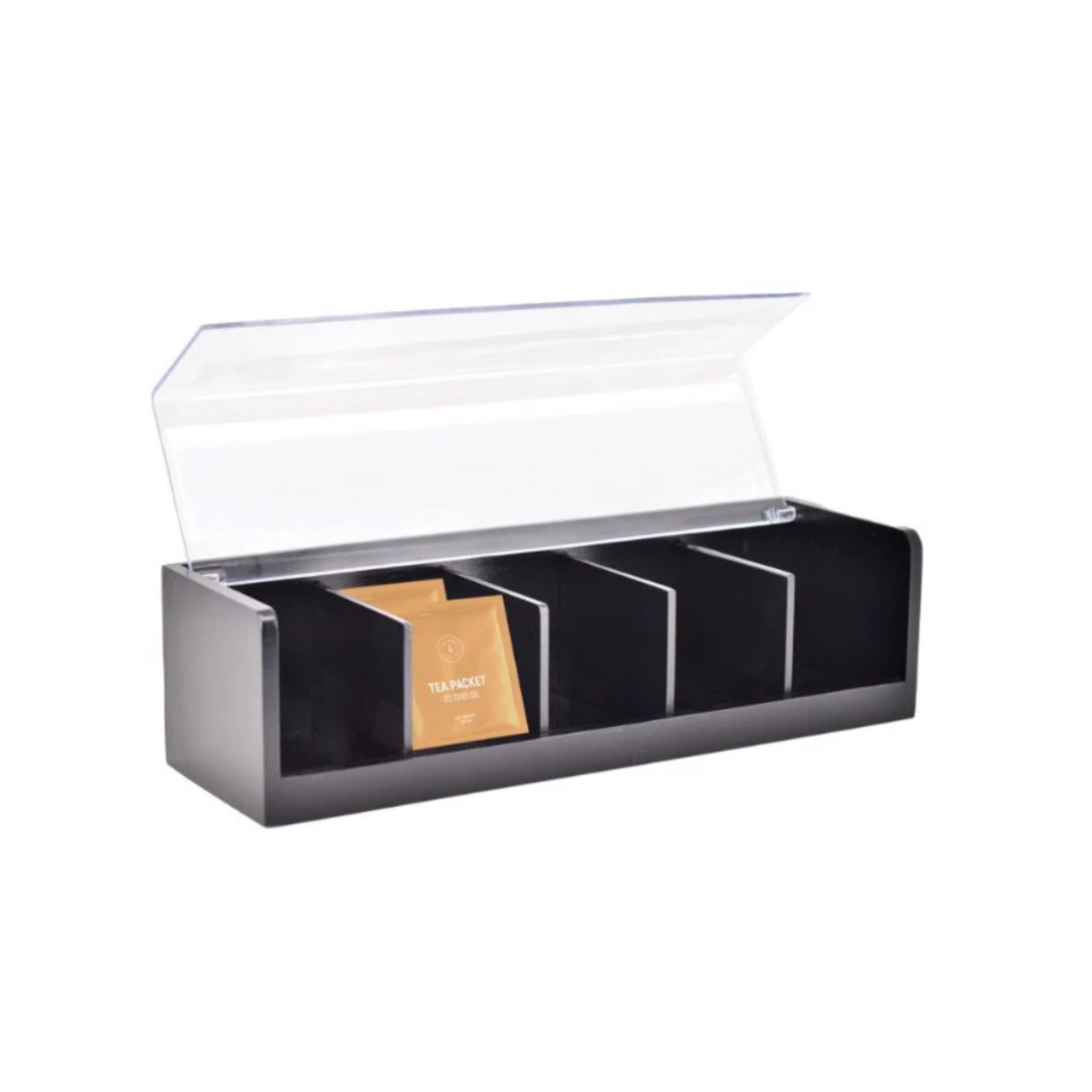 Bamboo Tea Bag Organizer Black - Ch'a Tea