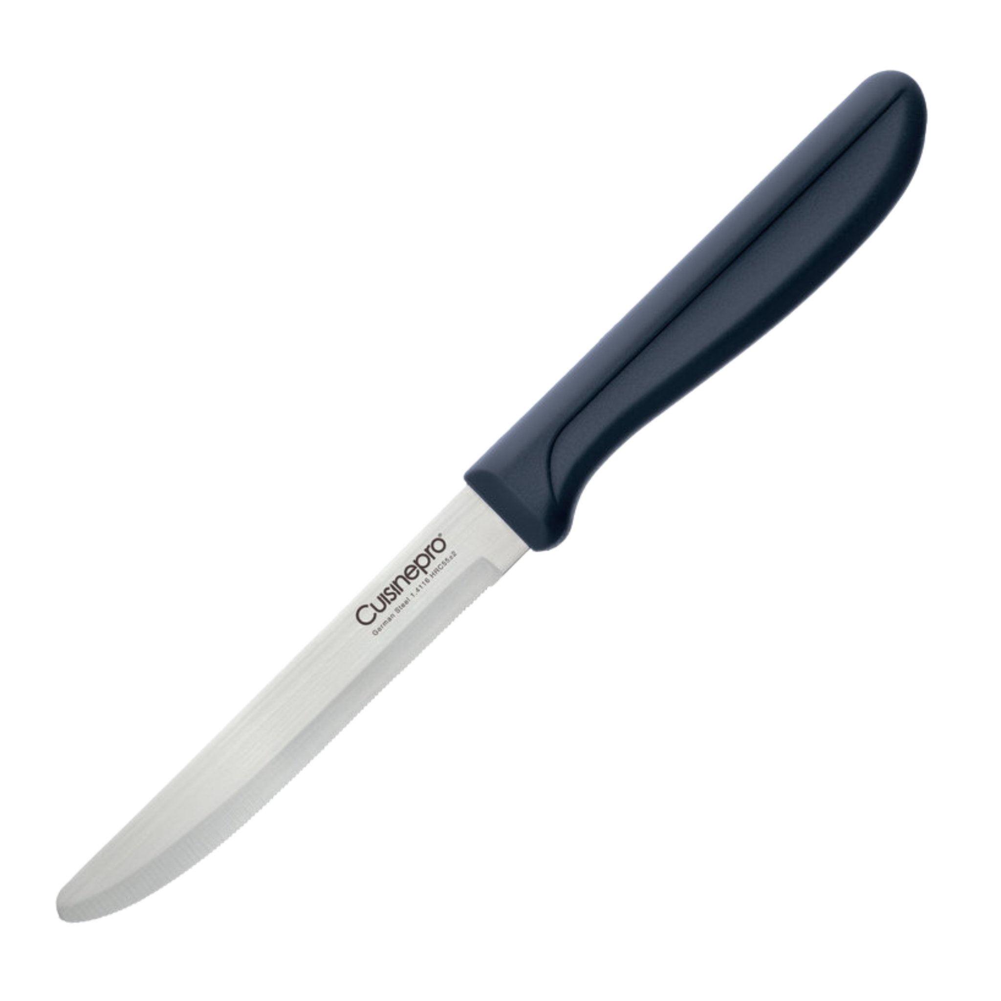 Couteau utilitaire dentelé à pointe ronde 13 cm CLASSIC bleu marin – Cuisine::pro®