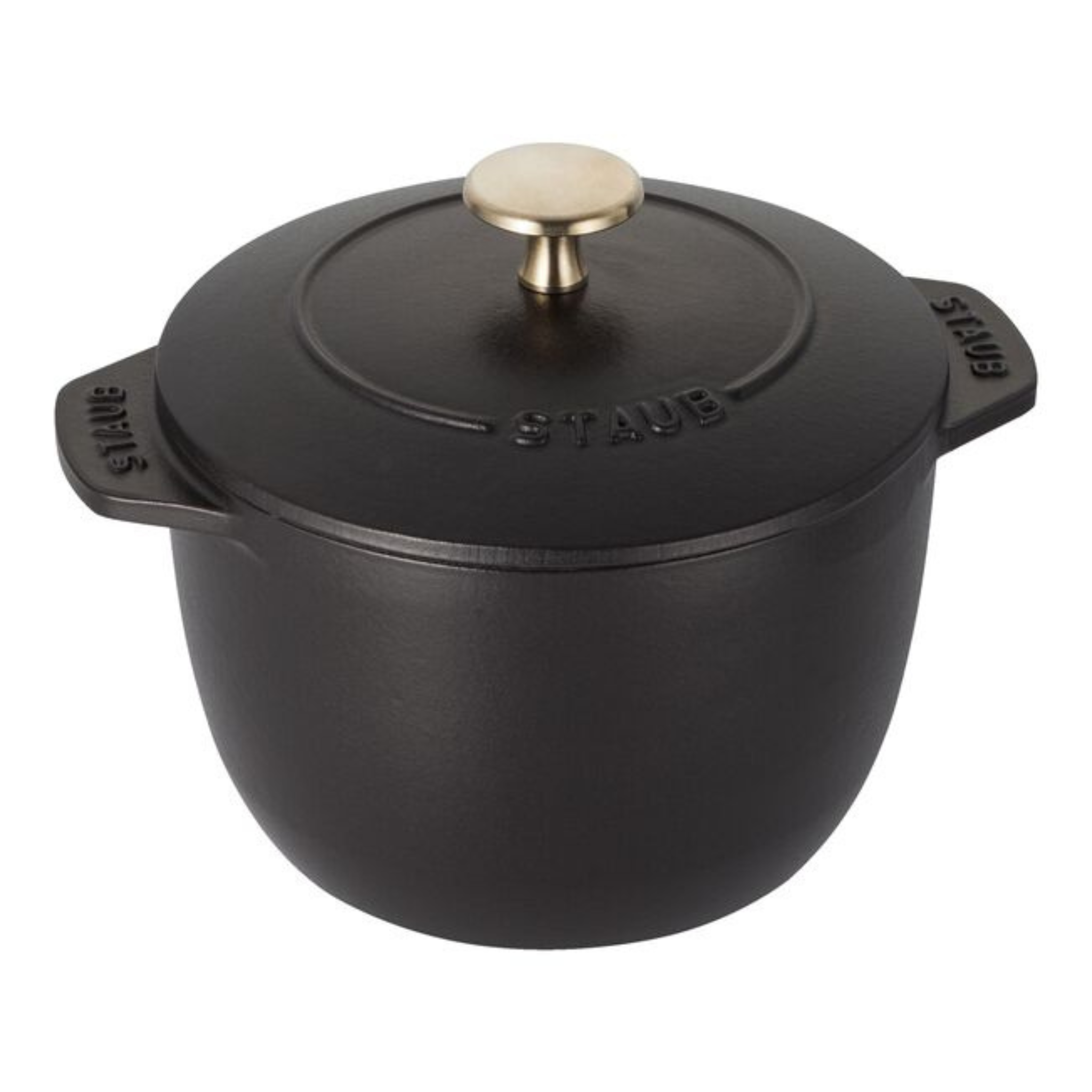 Cocotte à riz ronde en fonte noire La Cocotte noire 1,74 L – Staub