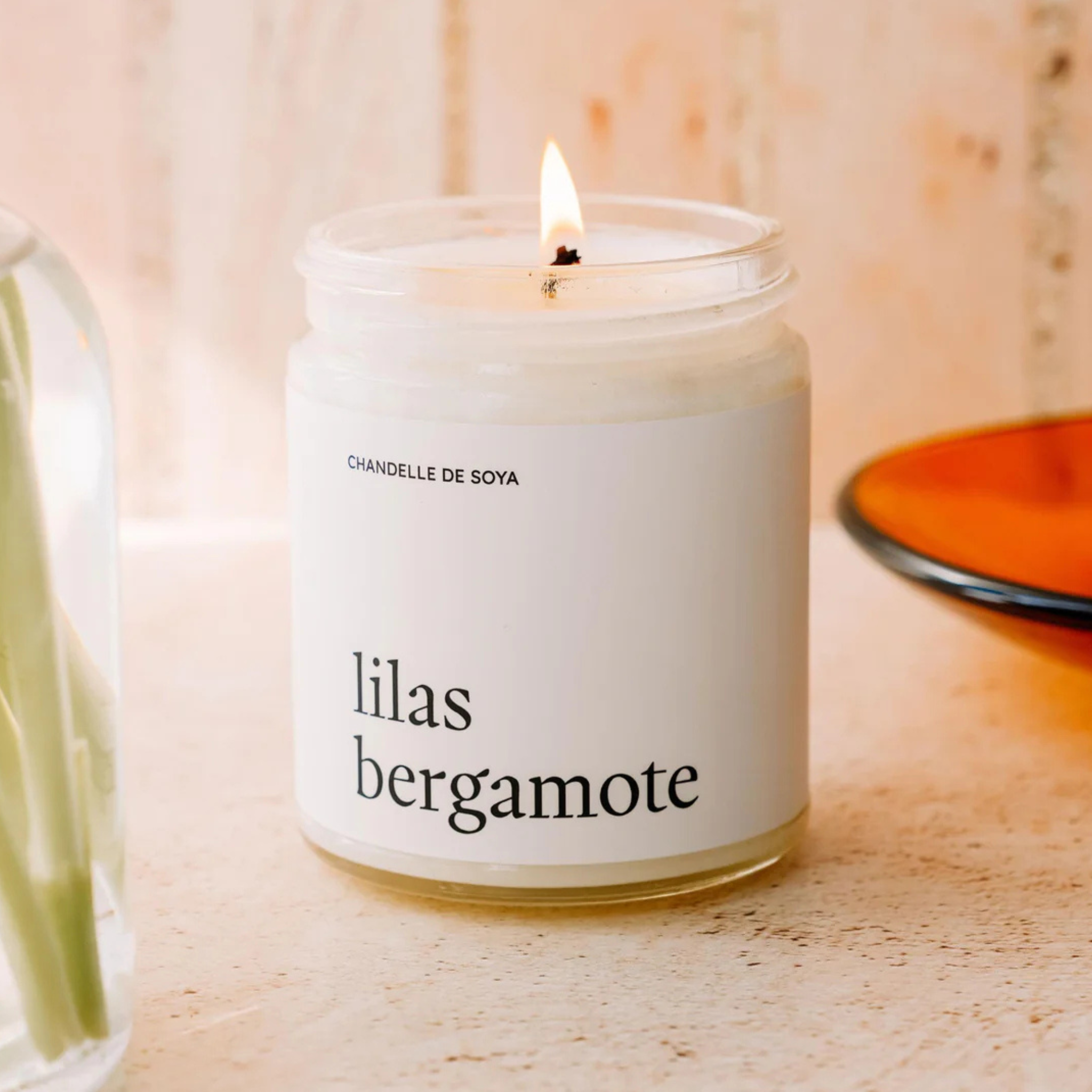 Lilac and Bergamot Soy Candle 270 ml - Marée Candles