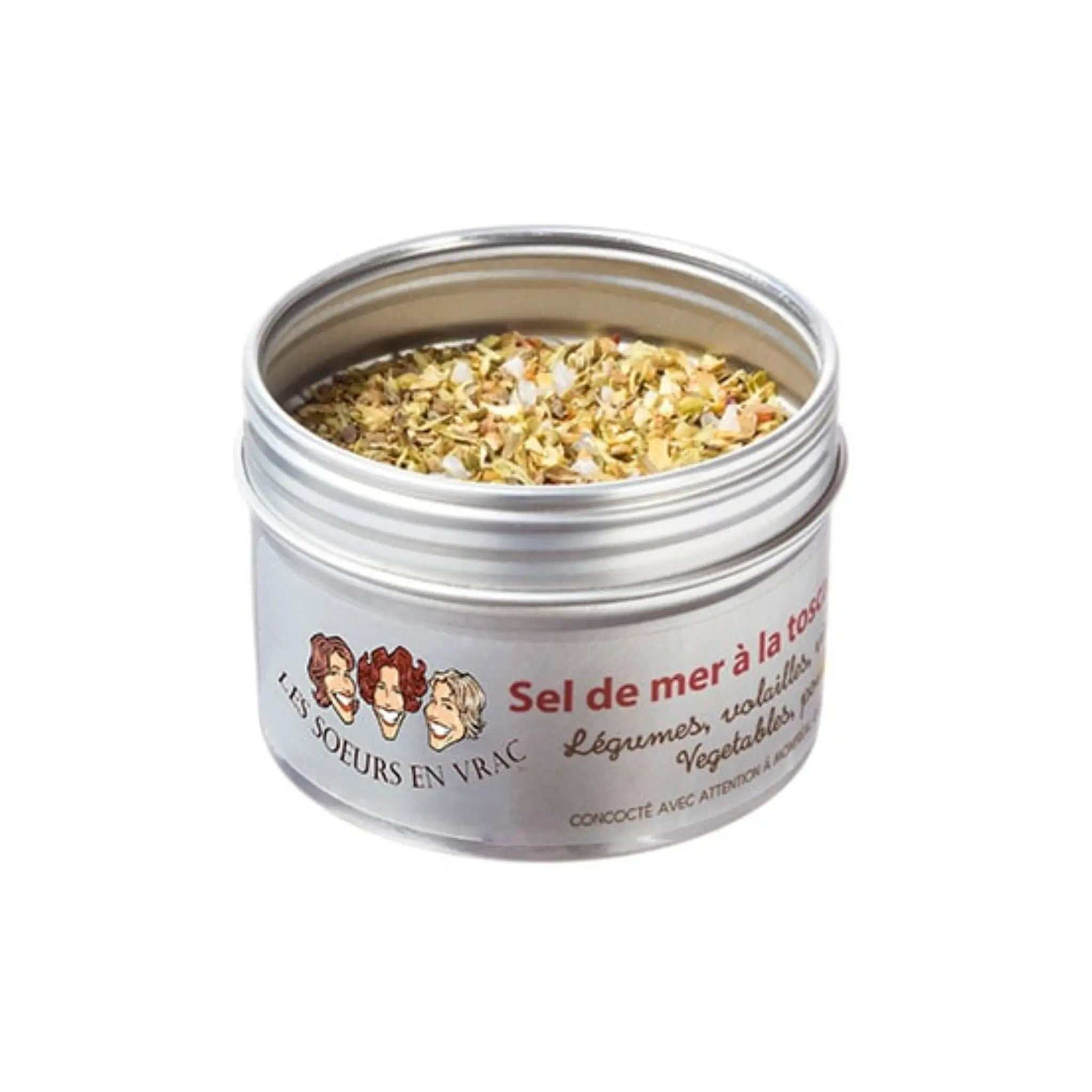 Sel de mer à la toscane 54 g package by Les Soeurs en vrac for seasoning various dishes