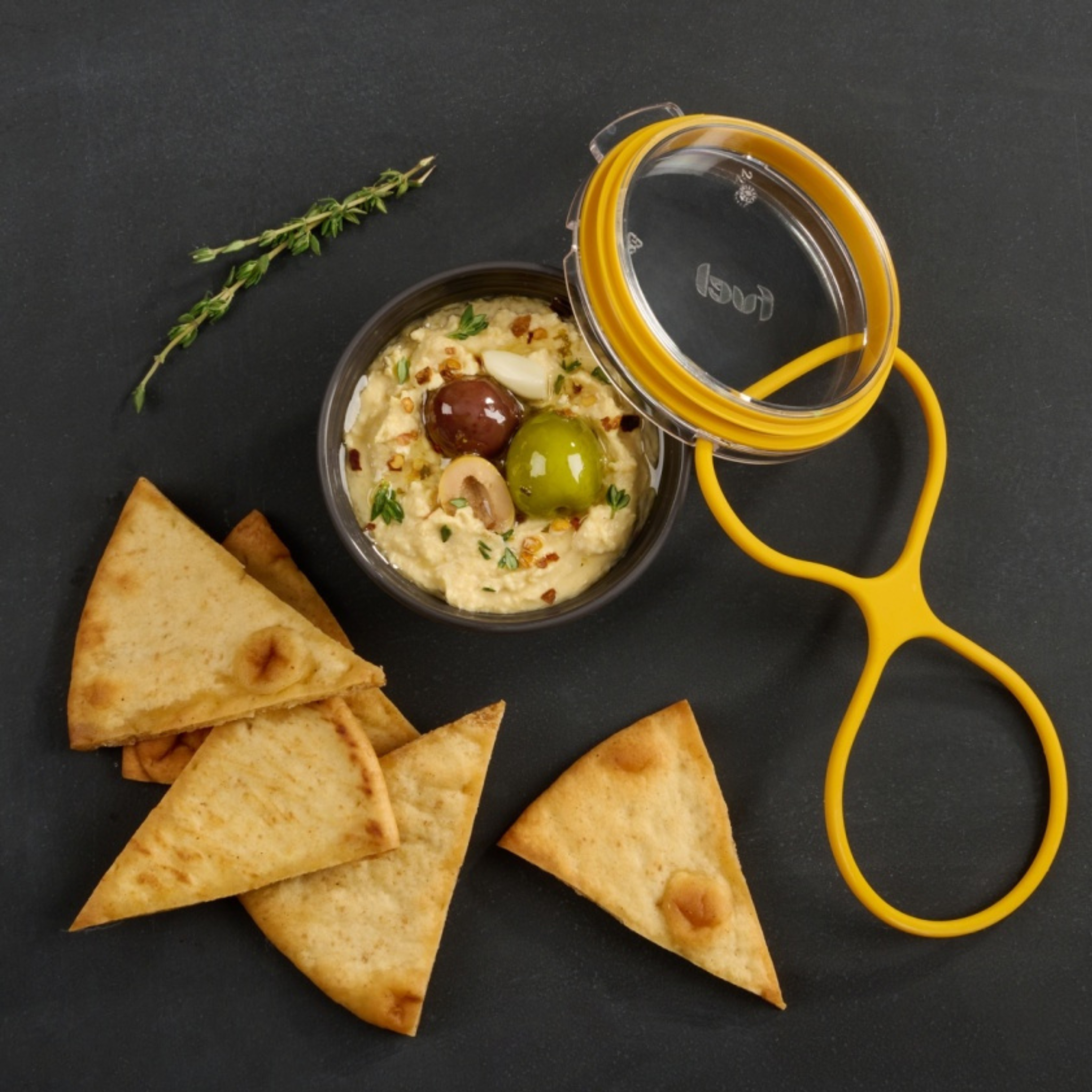 Petit bol gris avec couvercle étanche 177 ml – Trudeau