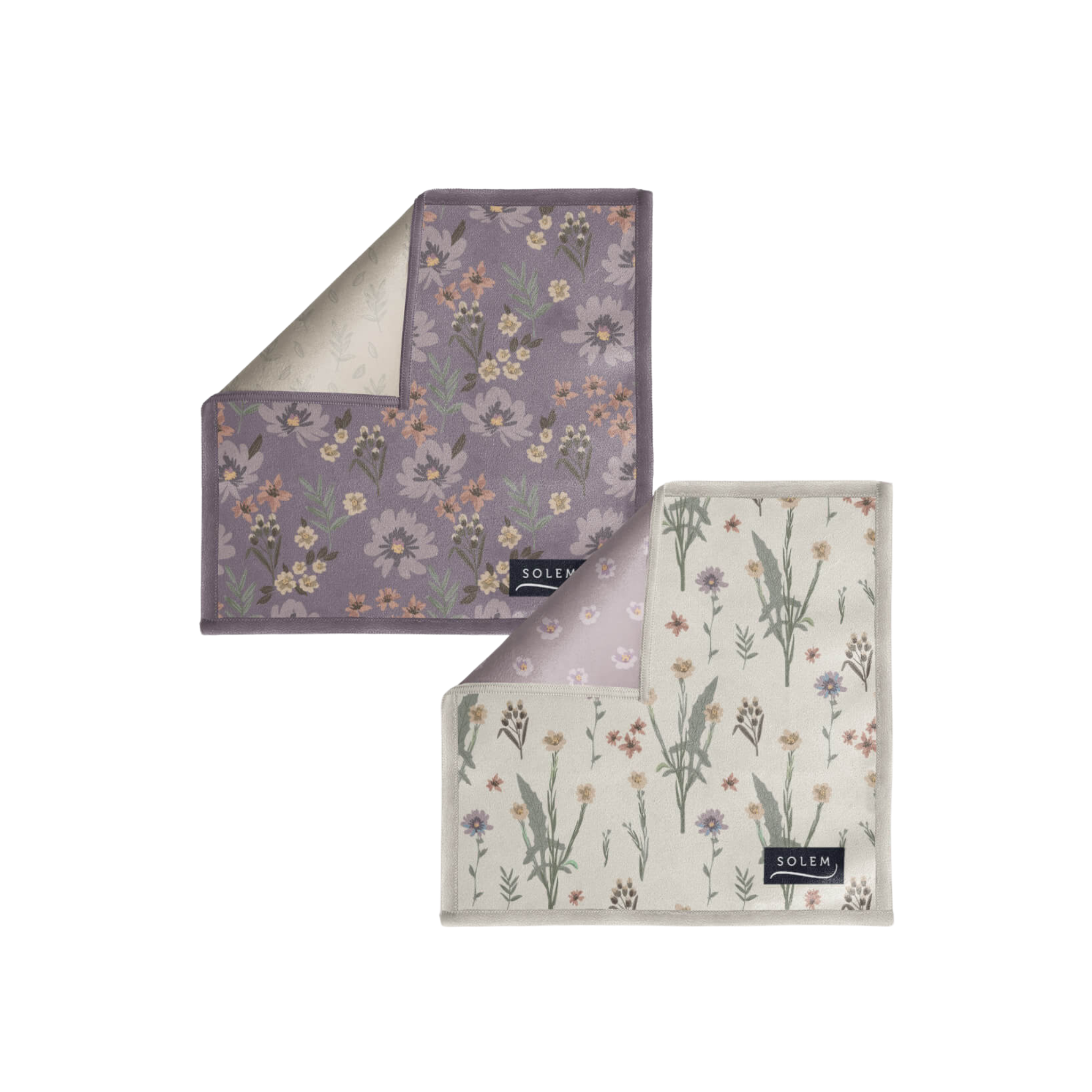 Ensemble de 2 lingettes à lunettes Douce Floraison - Solem