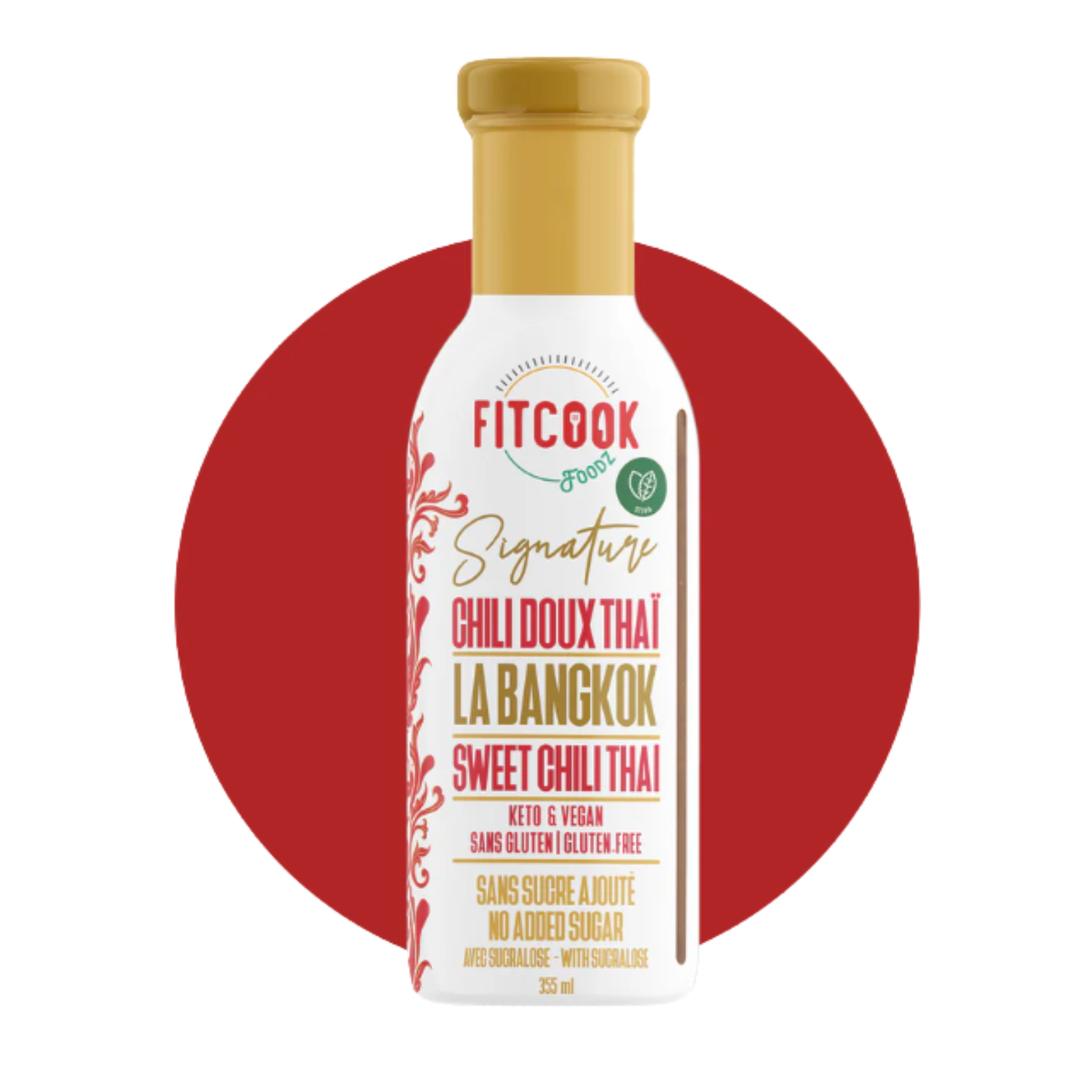 Sauce thaïlandaise sans sucre au Chili doux 340ml - Le Fit Cook