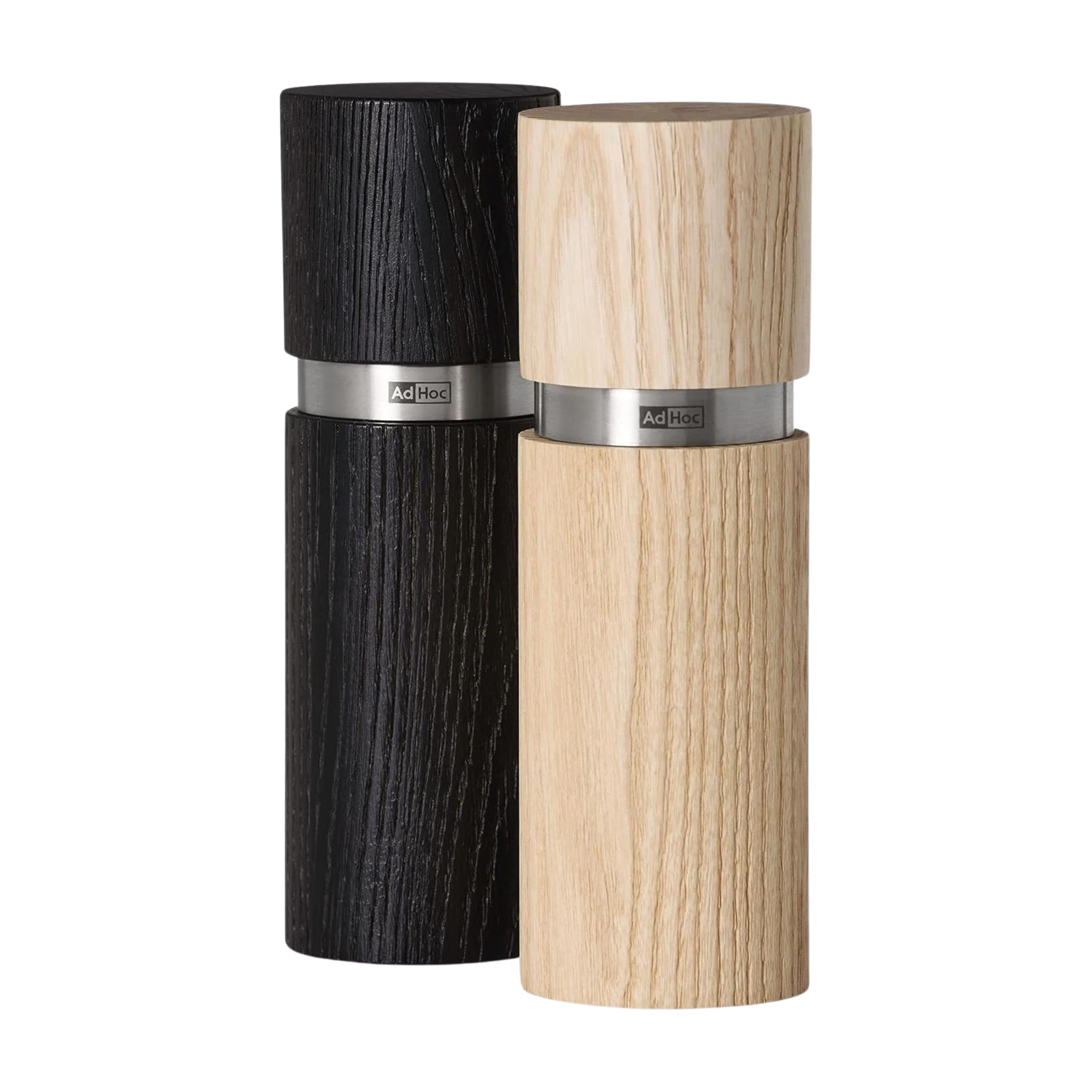 Ensemble de moulins à poivre et sel Textura 15cm en bois