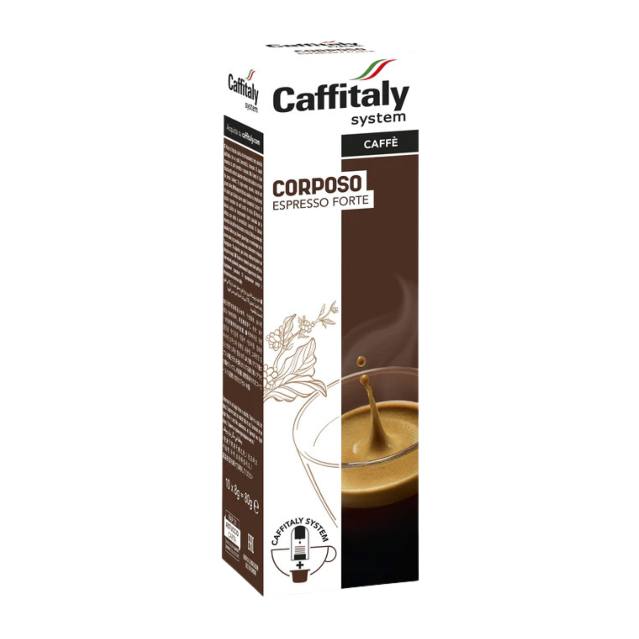 Boîte de 10 capsules de café Corposo - Caffitaly