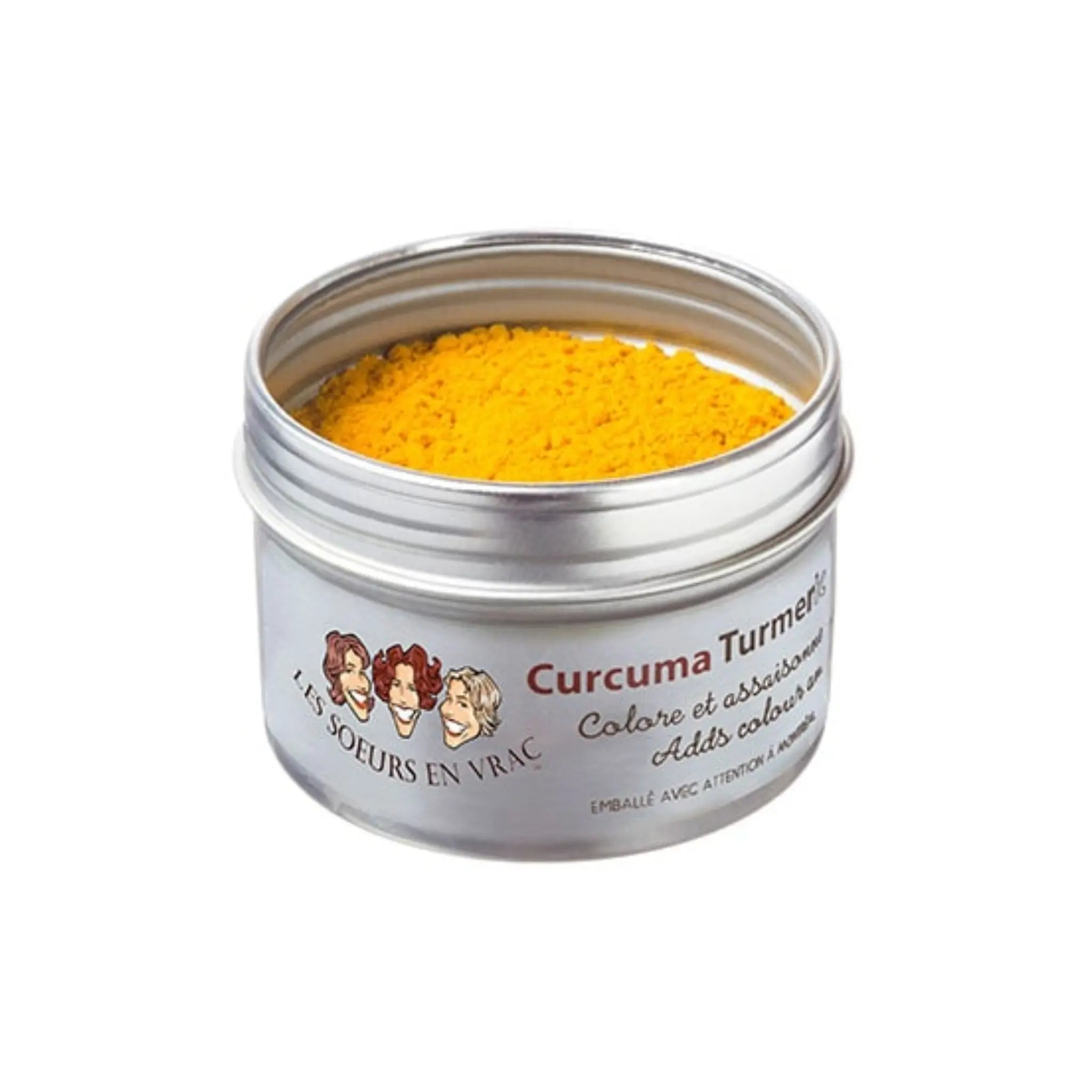 Curcuma 65 g sachet Les Soeurs en vrac épice jaune intense pour cuisine quotidienne