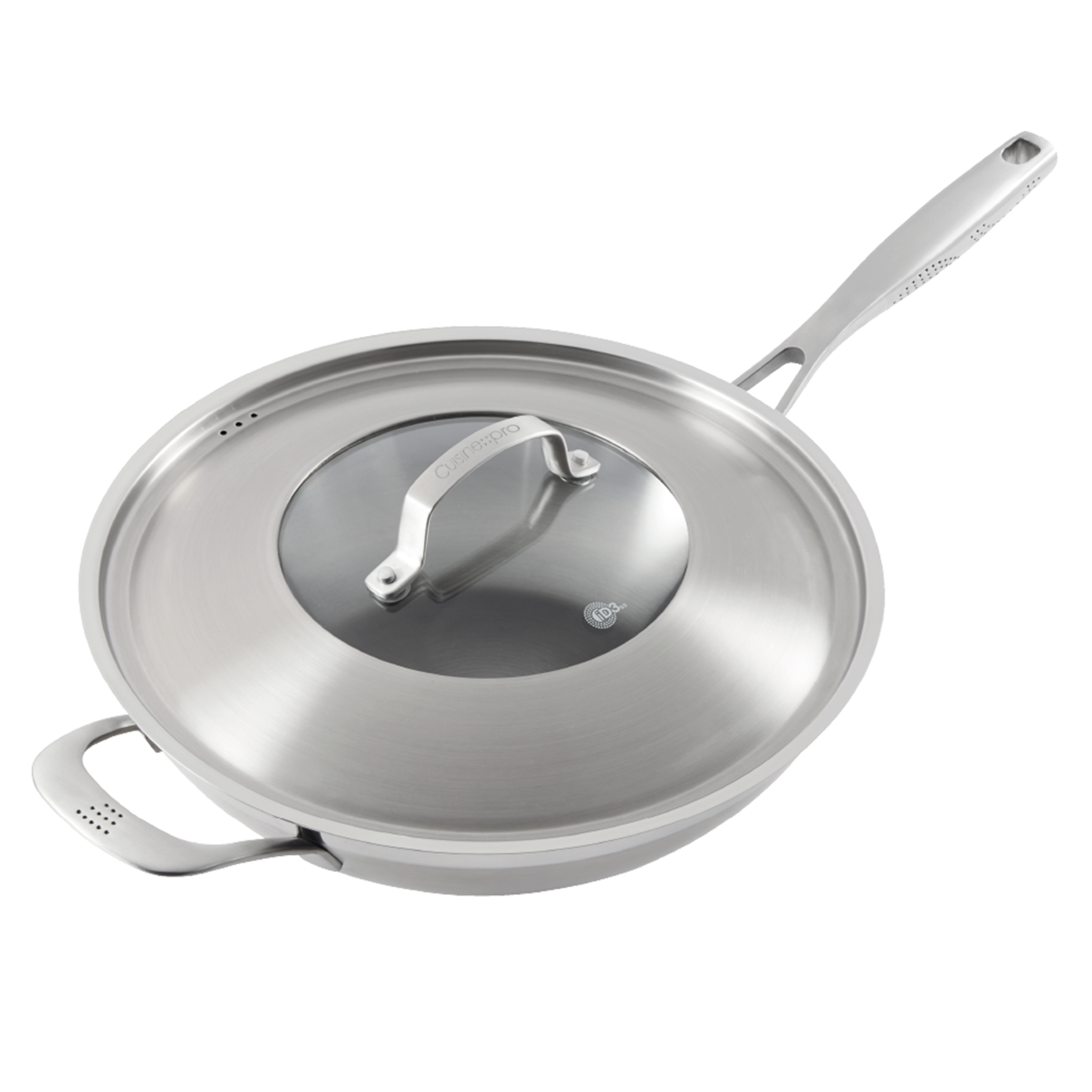 Wok avec couvercle iD3® SS 5 L – Cuisine::pro®