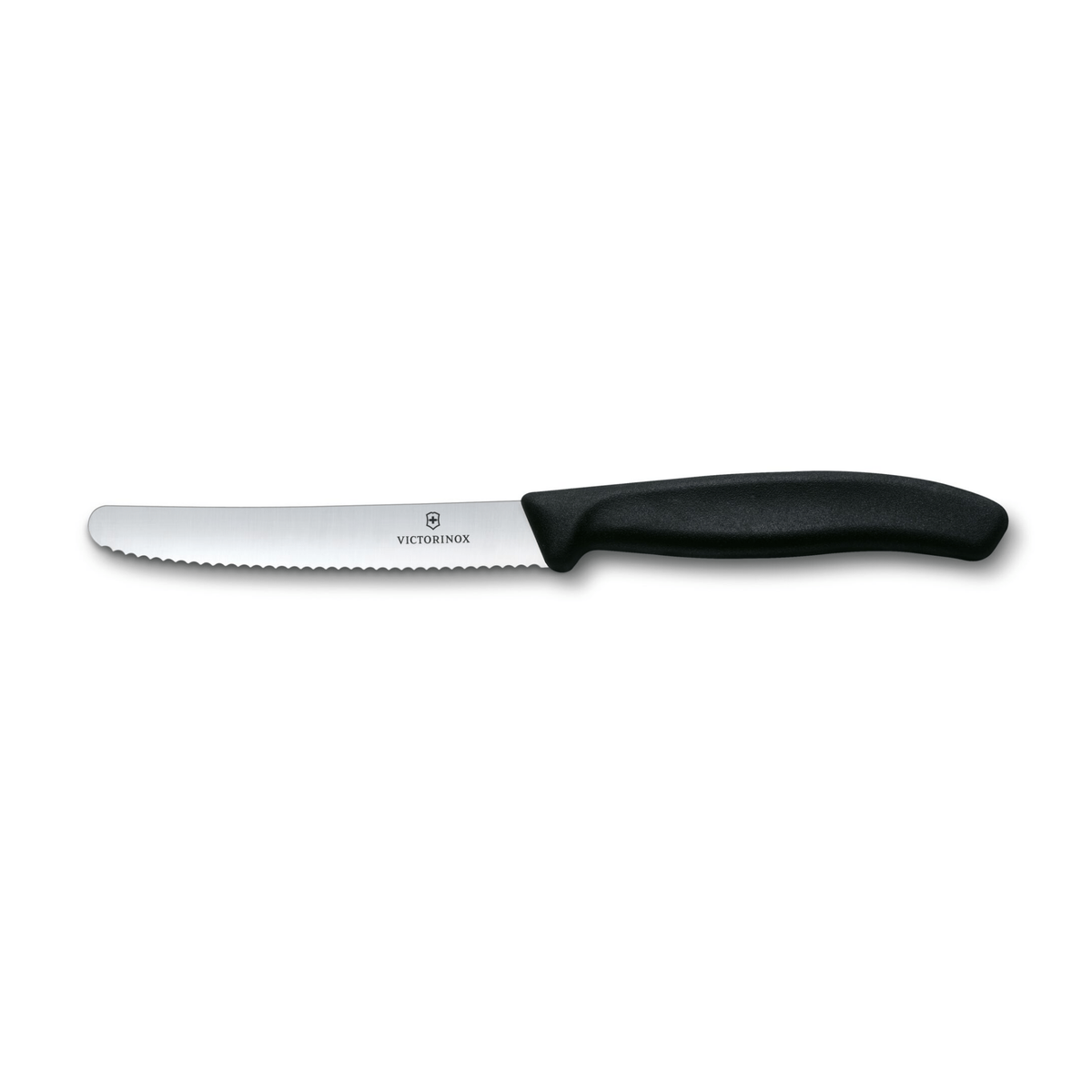 Swiss Classic Black 11 cm Wavy Edge Tomato Knife – Victorinox