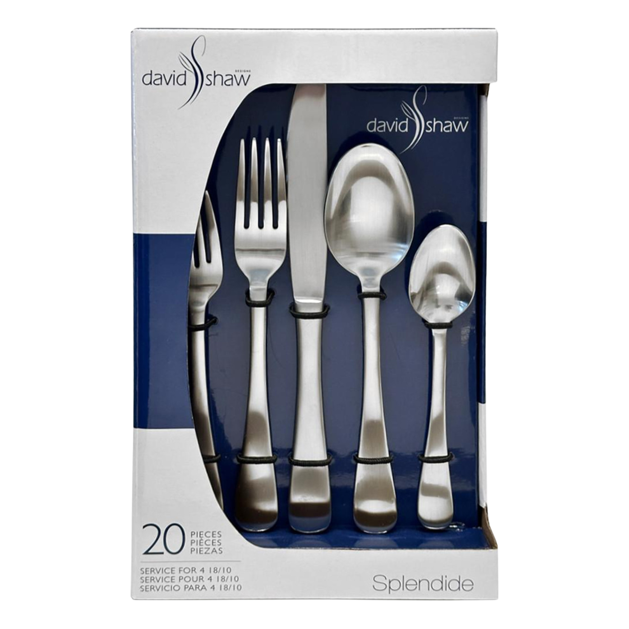 Ensemble de 20 ustensiles satinés Casual