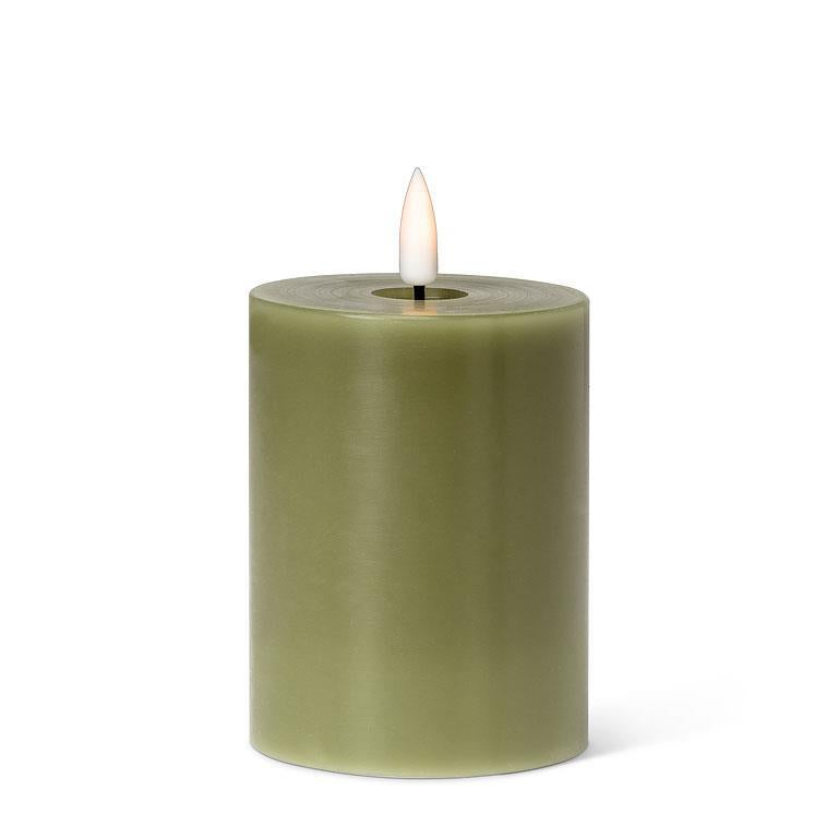Green Flameless LED Candle, Various Sizes