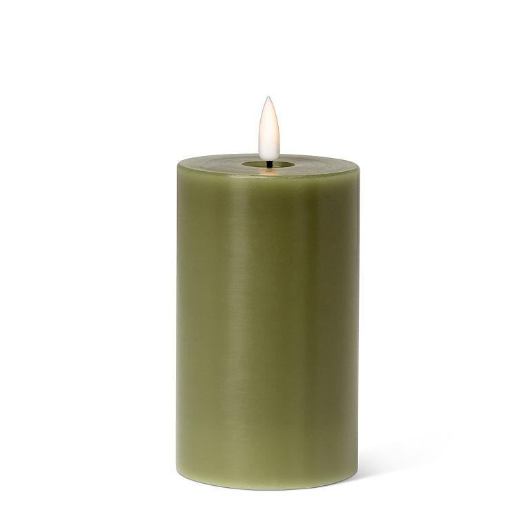 Green Flameless LED Candle, Various Sizes